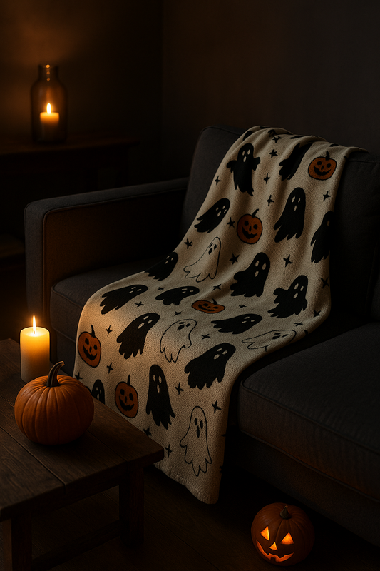 The Strange Comforts of Fall: Haunted Blankets, Cozy Chaos & Boutique Vibes