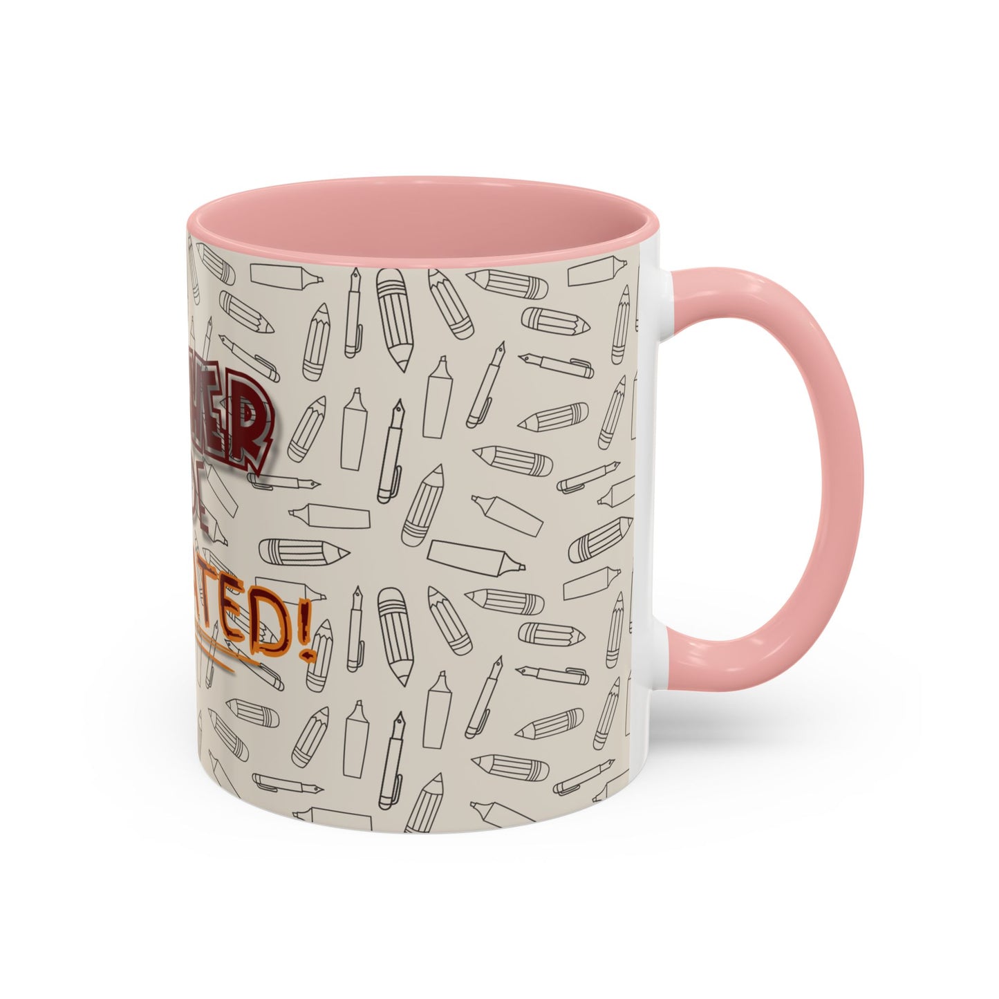 Funny Teacher Coffee Mug – Back to School Gift – “Teacher Mode Activated” – Color Accent 11oz 15oz – Classroom Decor – Durable Ceramic – Education Life