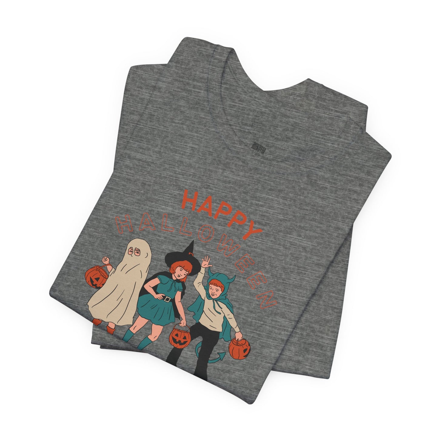 Happy Halloween Trick or Treat Vintage Vibe Tee โ Bella+Canvas 3001
