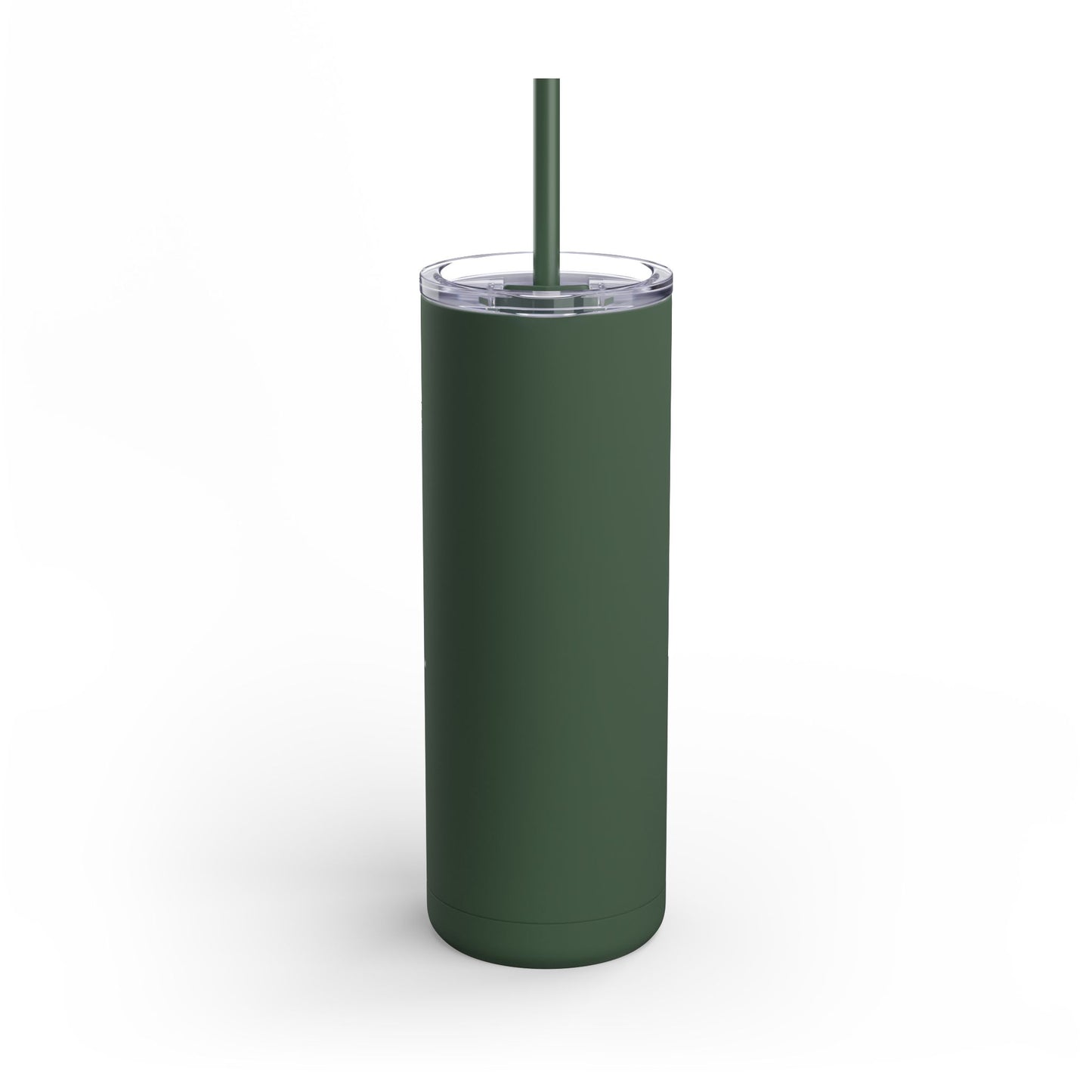 “Getting Shit Done” Matte Tumbler – 20oz Maars Skinny Tumbler with Straw | Chalk Script Hydration Statement