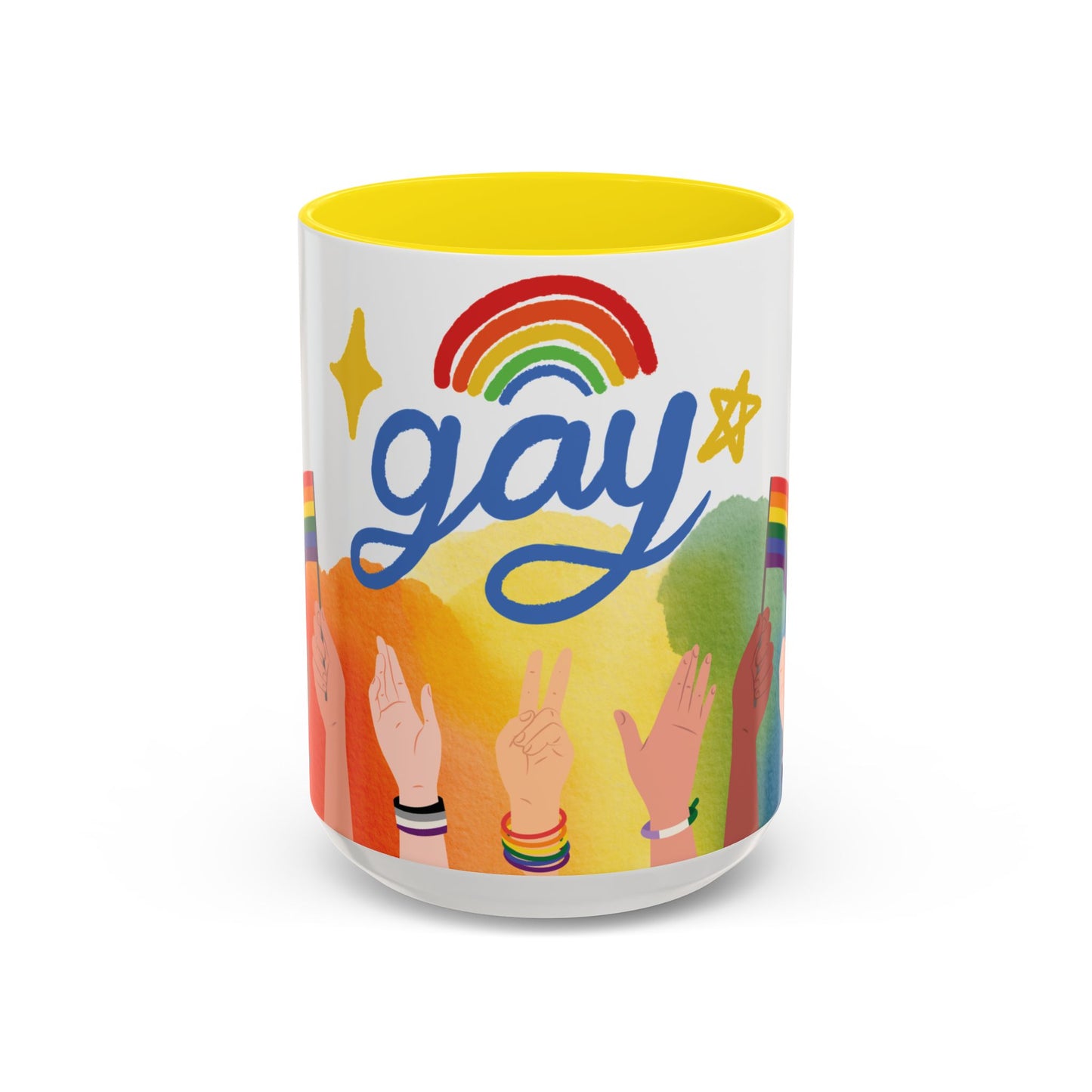 Bold Pride Accent Mug | Fun LGBTQ+ Gift | 11oz & 15oz Options