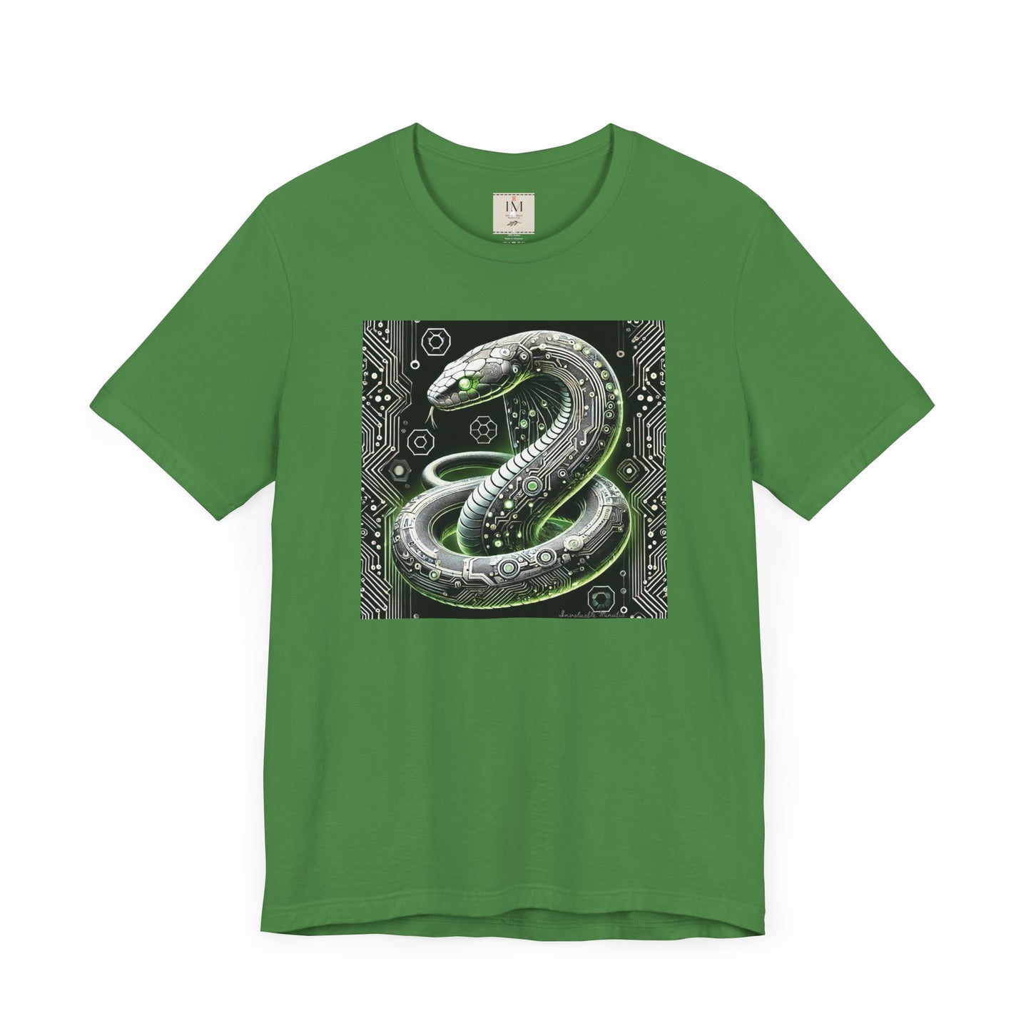 Cyber Snake Unisex Short Sleeve Tee - Futuristic Design for Tech Enthusiasts
