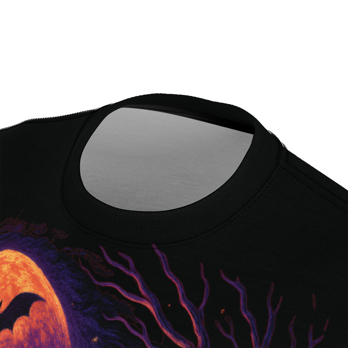 Vampire AOP Halloween T-Shirt β Neon Bloodthirsty Count Extra Large Print Tee (All-Over Print)