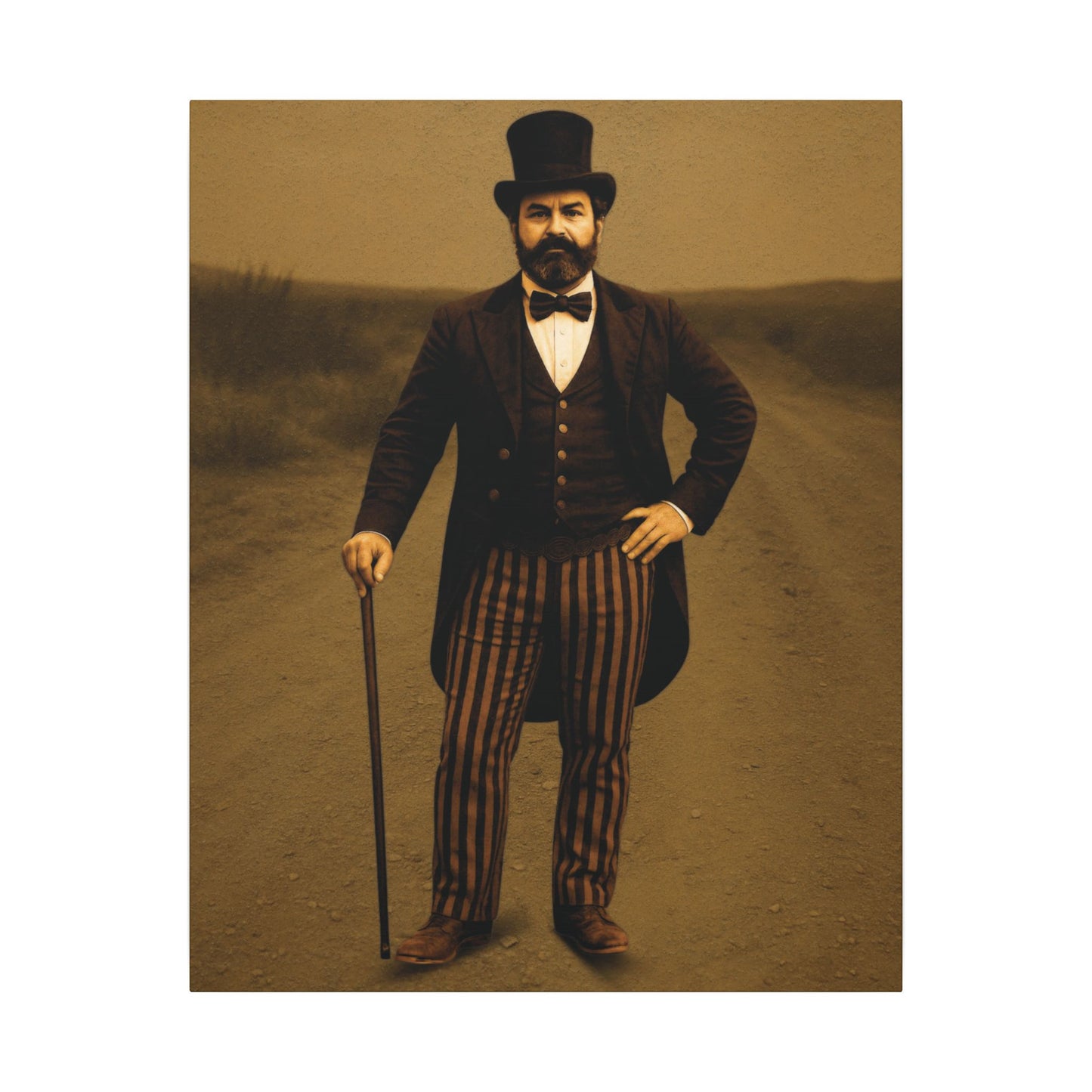 The Ringmaster – Vintage Circus Inspired Canvas Wall Art - Matte Canvas Print (Gallery-Wrapped) 0.75"