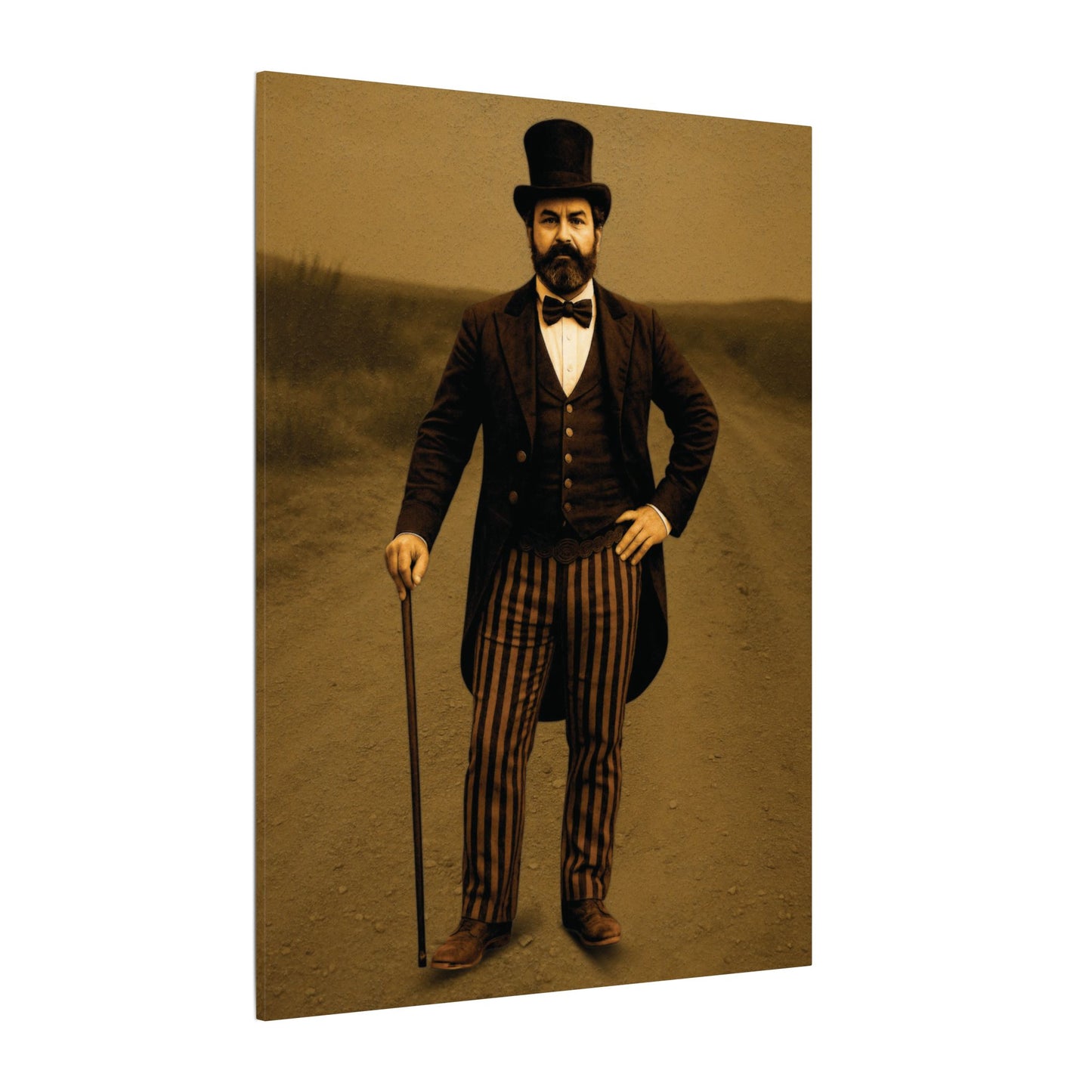 The Ringmaster – Vintage Circus Inspired Canvas Wall Art - Matte Canvas Print (Gallery-Wrapped) 0.75"