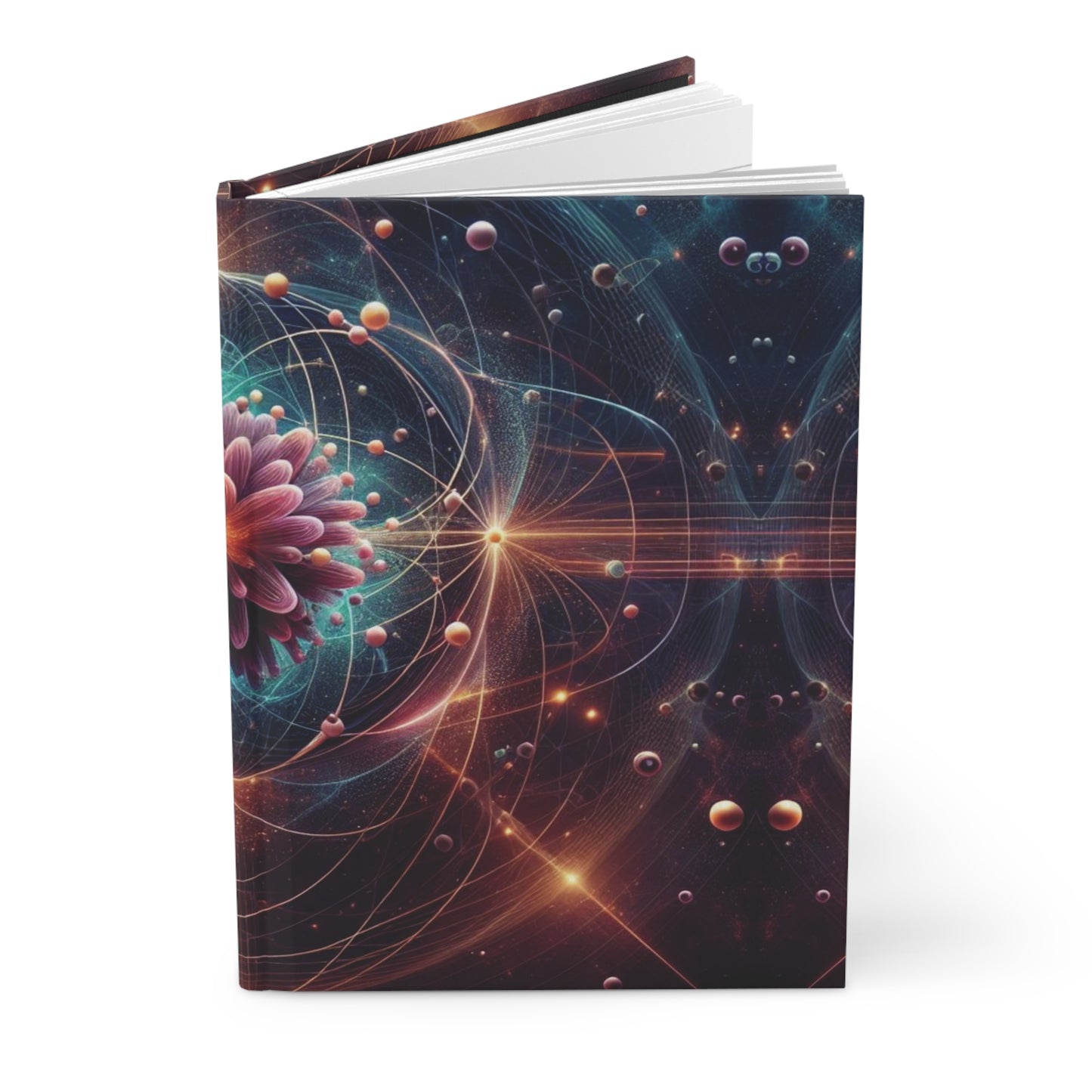 Quantum Bloom "The God Particle" — Premium Matte Hardcover Journal (5.75" x 8")