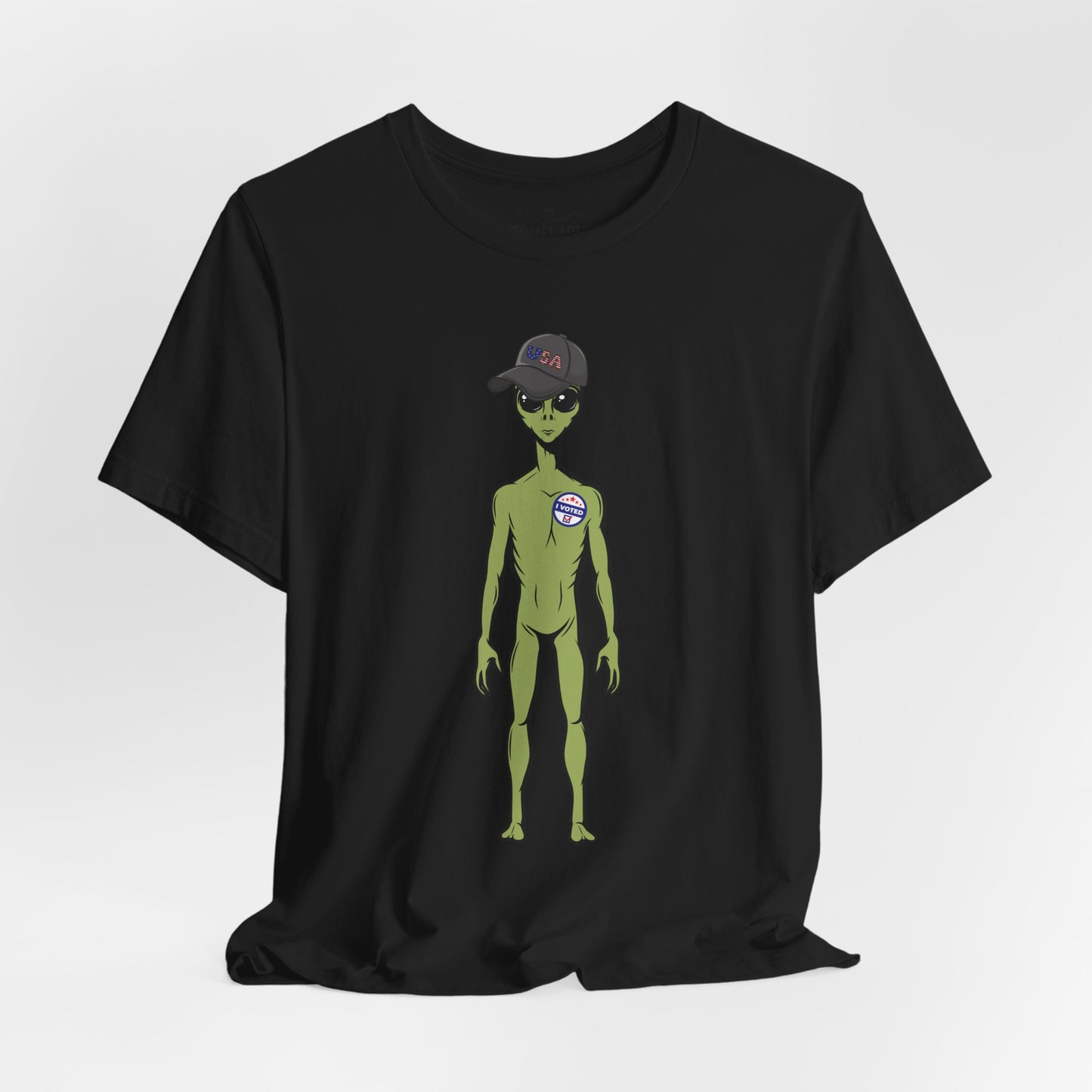 Alien Graphic Tee, Fun T-Shirt for Sci-Fi Lovers, Unisex Casual Wear, Great for Festivals, Gifts for Nerds, Everyday Comfort