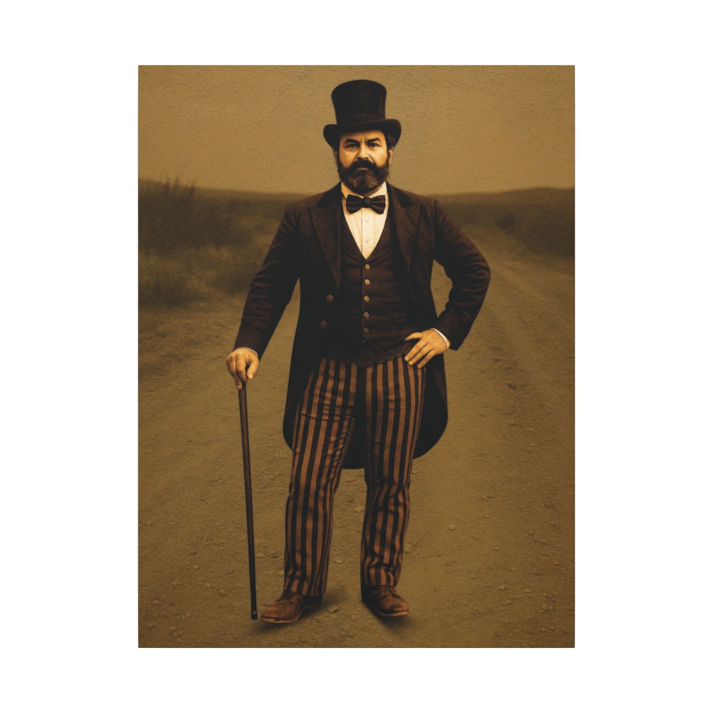 The Ringmaster – Vintage Circus Inspired Canvas Wall Art - Matte Canvas Print (Gallery-Wrapped) 0.75"