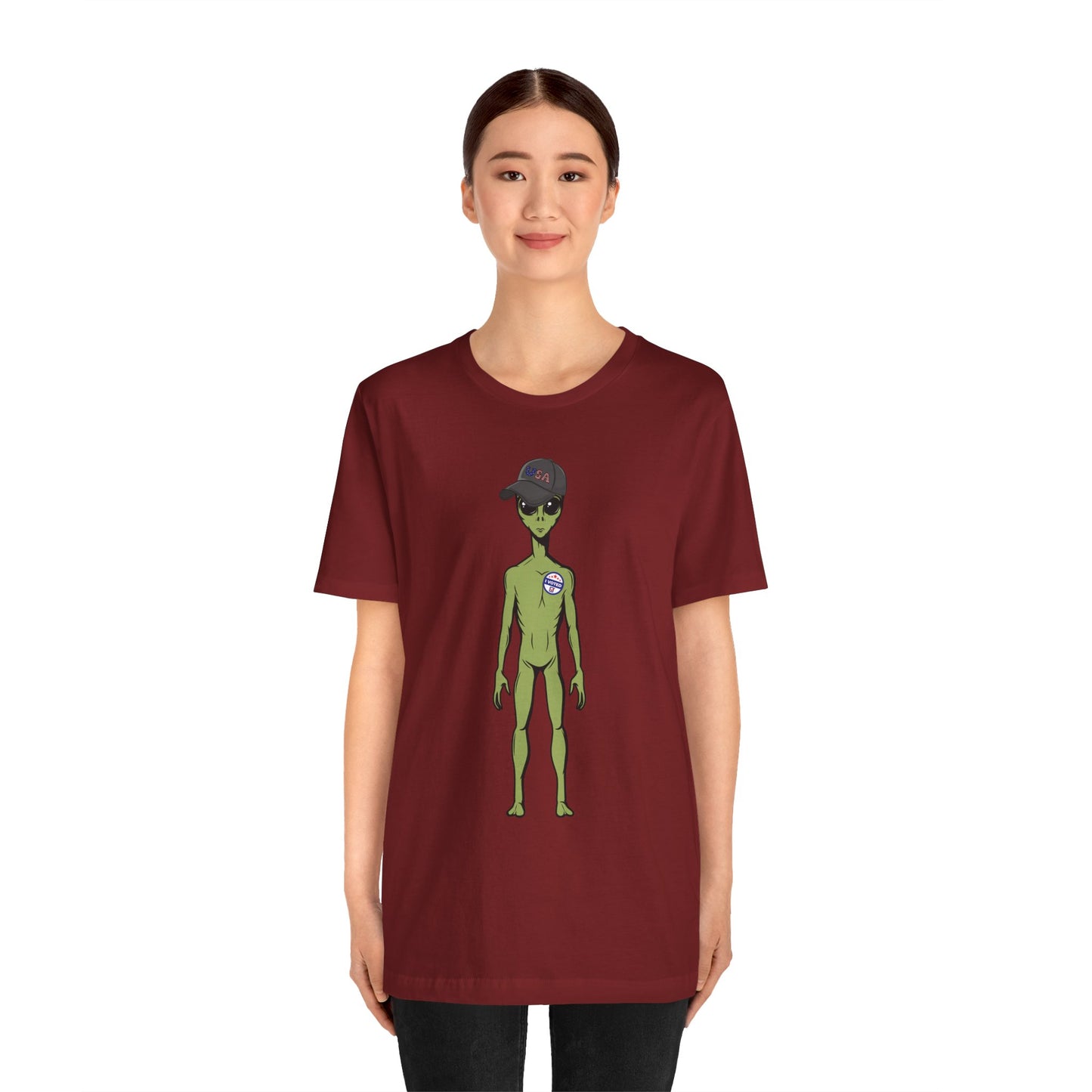 Alien Graphic Tee, Fun T-Shirt for Sci-Fi Lovers, Unisex Casual Wear, Great for Festivals, Gifts for Nerds, Everyday Comfort