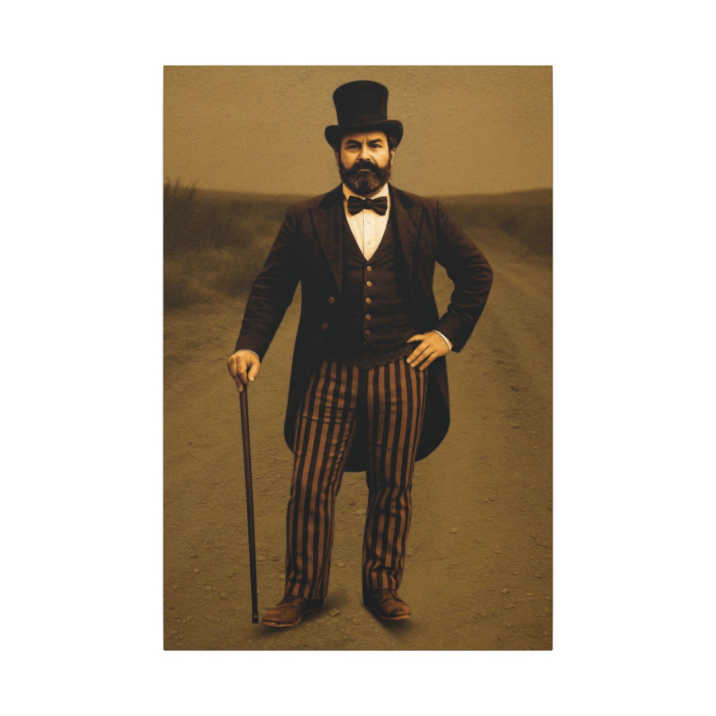 The Ringmaster – Vintage Circus Inspired Canvas Wall Art - Matte Canvas Print (Gallery-Wrapped) 0.75"