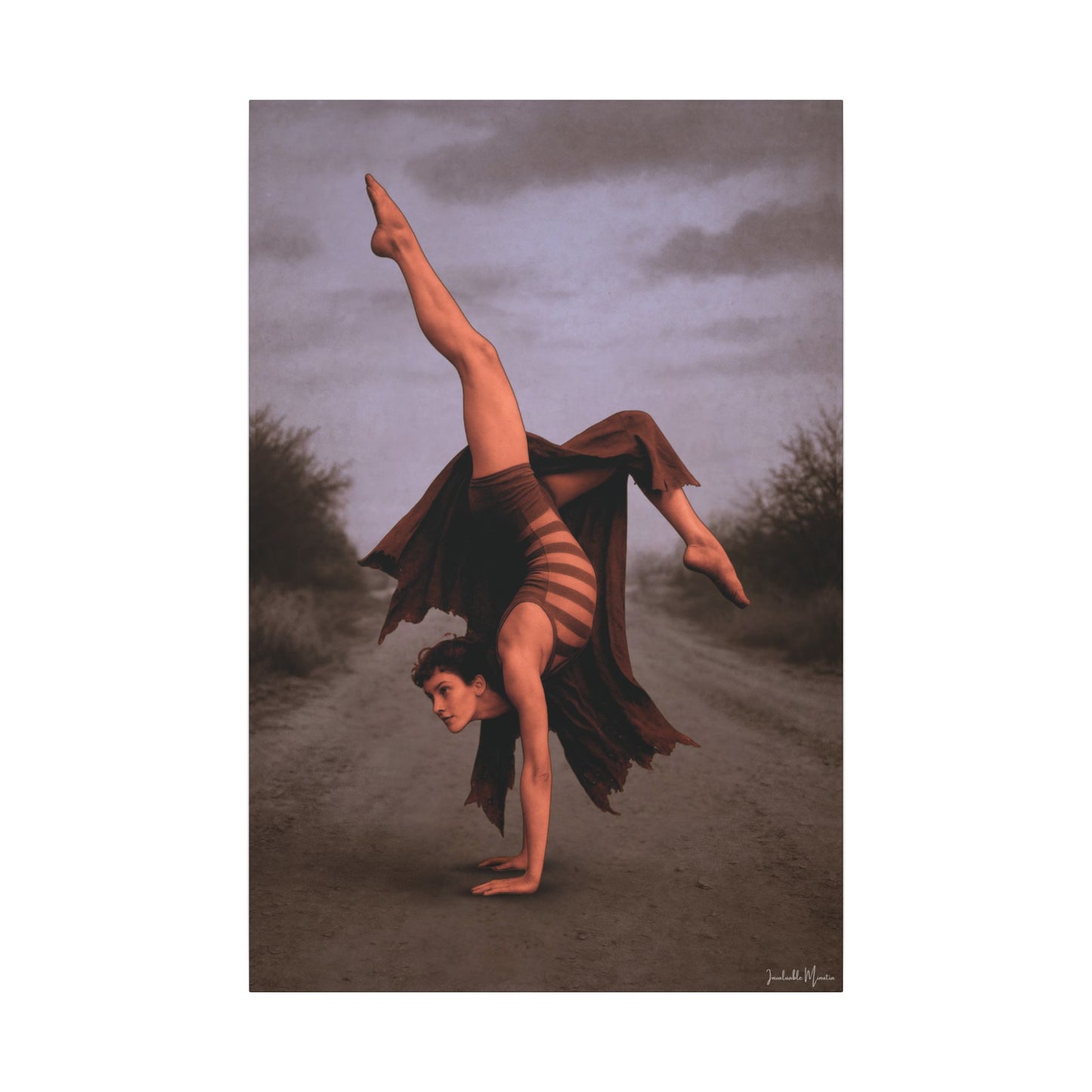 The Acrobat – Matte Canvas Print (Gallery-Wrapped) 0.75" – Vintage Circus-Inspired Canvas Wall Art
