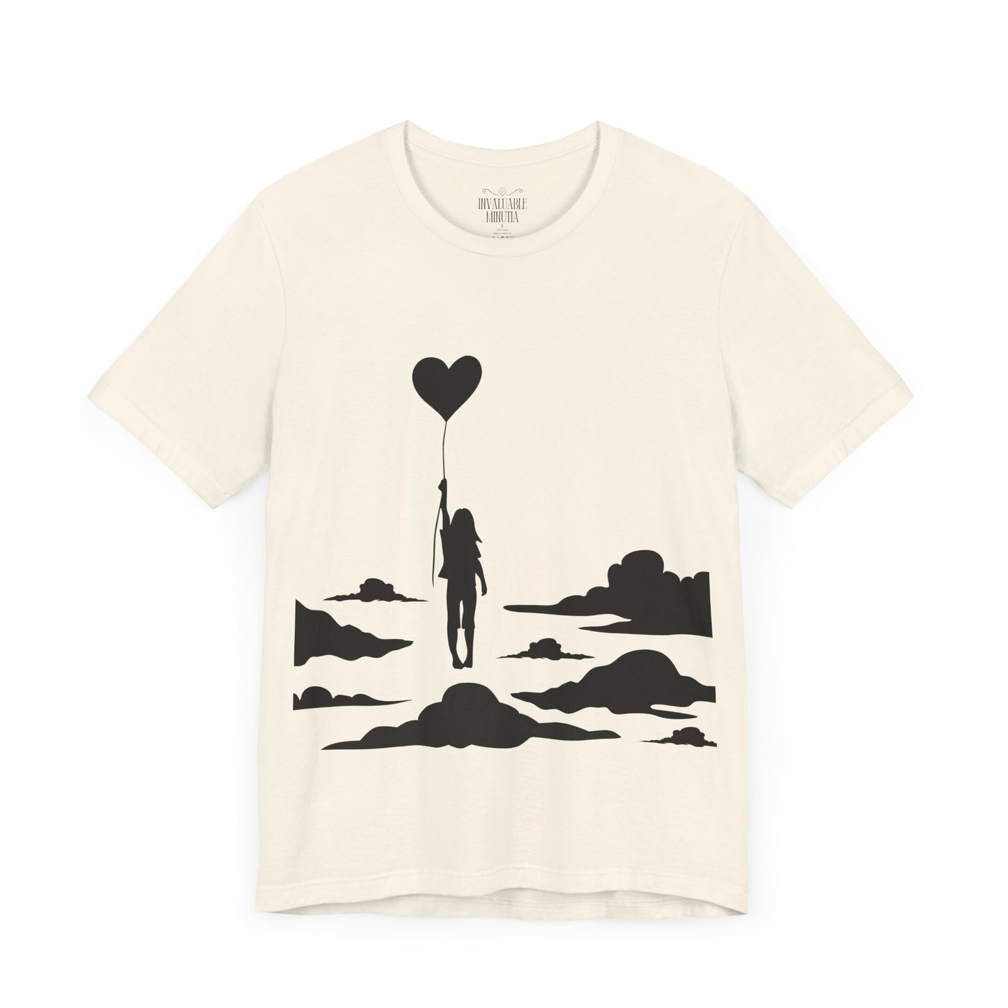 π Up and Away Tee β Heart Balloon Silhouette