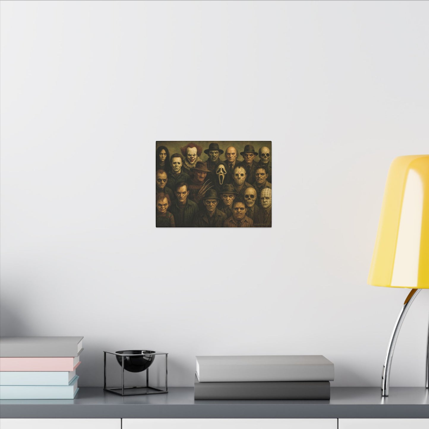 "The Crew" β Horror Legends Matte Canvas Print