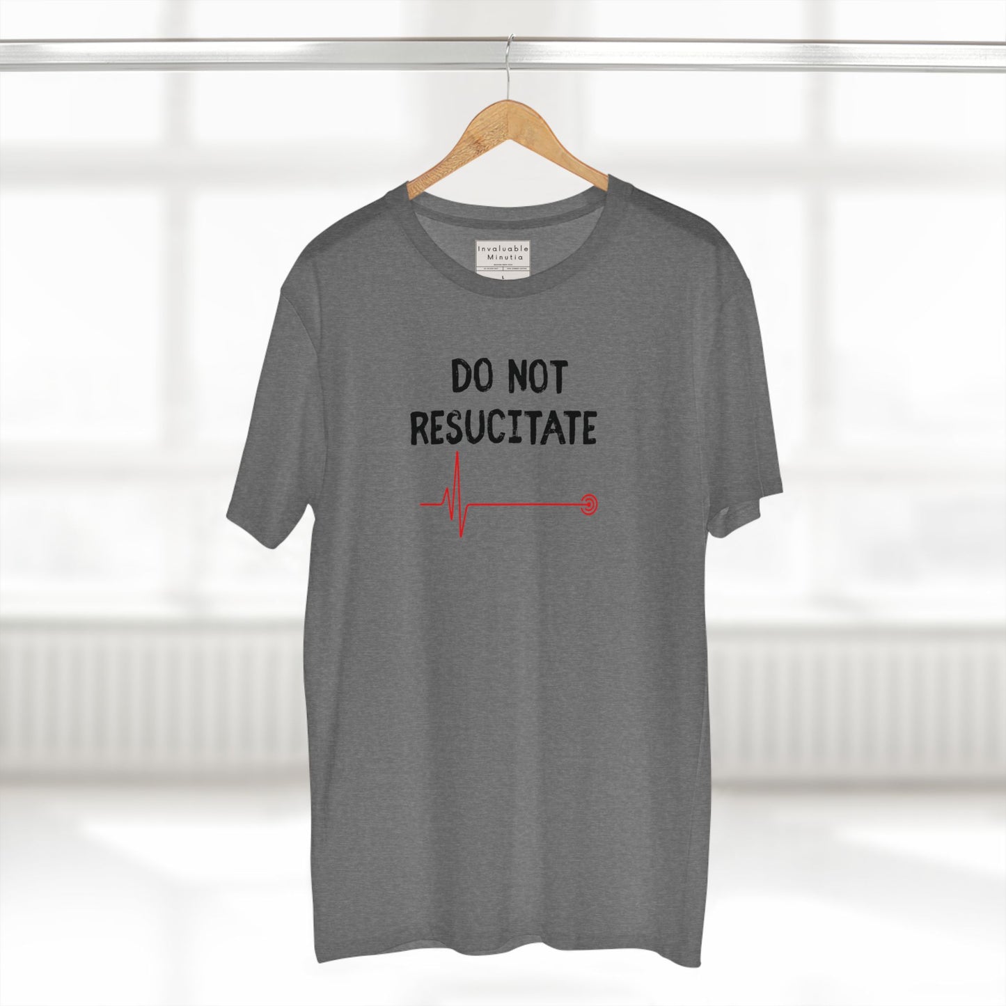 DO NOT RESUSCITATE Tee – Dark Humor Minimalist Unisex T-Shirt | AS Colour 5001