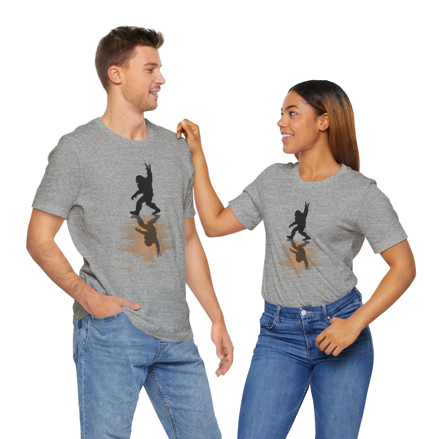 Rocking Bigfoot Unisex Bella+Canvas Jersey Tee - Fun Graphic Shirt for Nature & Cryptid Lovers