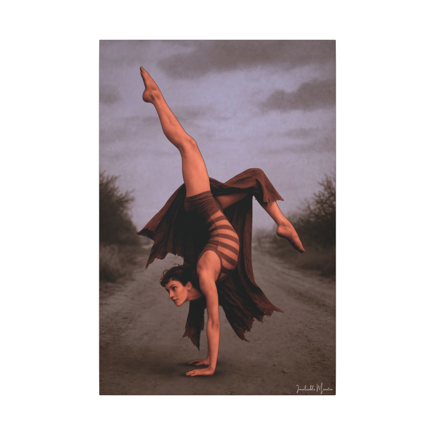 The Acrobat – Matte Canvas Print (Gallery-Wrapped) 0.75" – Vintage Circus-Inspired Canvas Wall Art