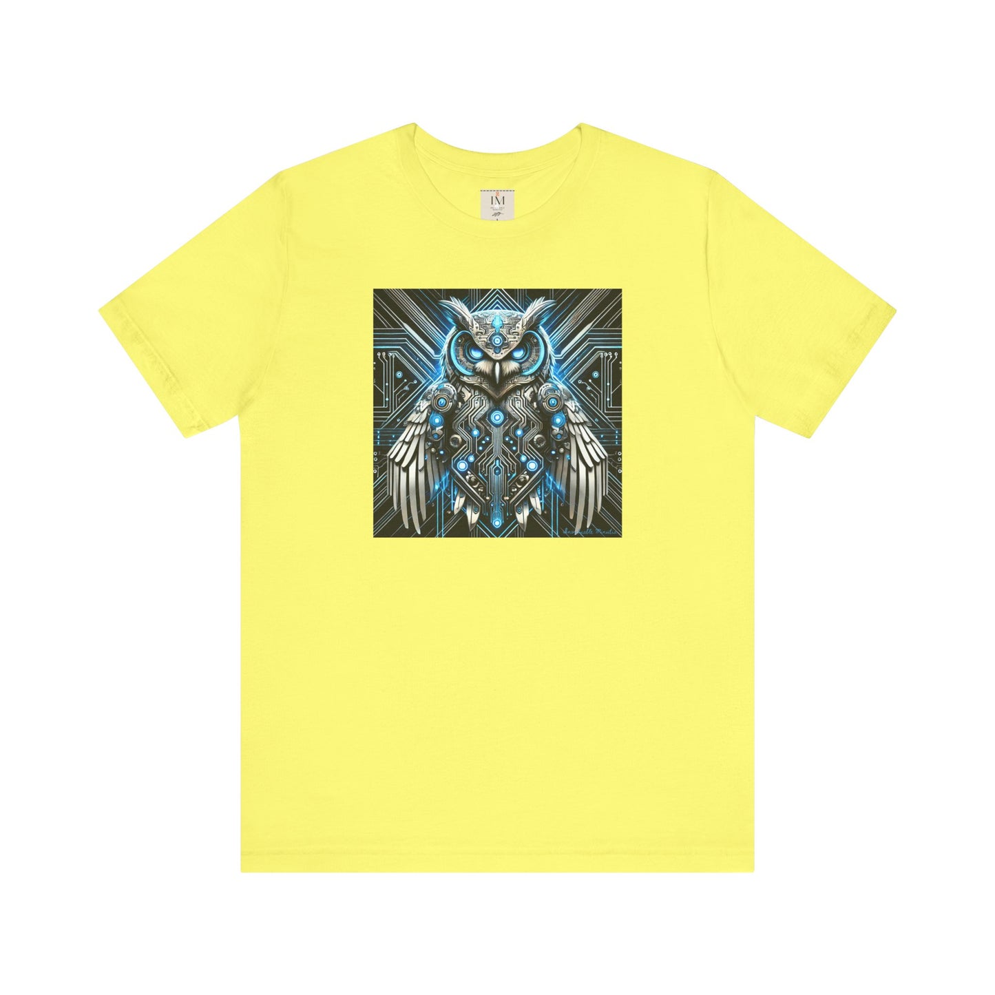Mystical Cybernetic Owl Graphic Tee - Unisex Tch Short Sleeve T-Shirt