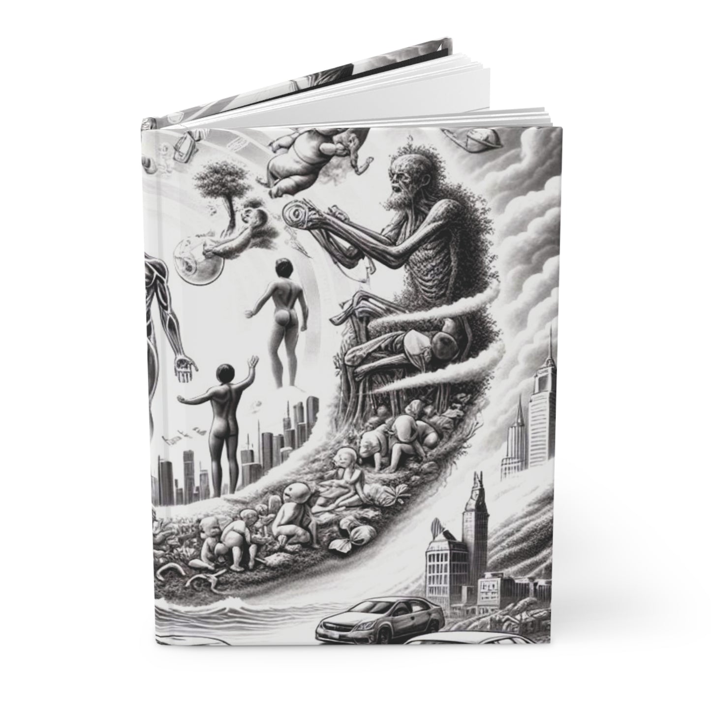Cycle of Becoming — Premium Matte Hardcover Journal (5.75" x 8")