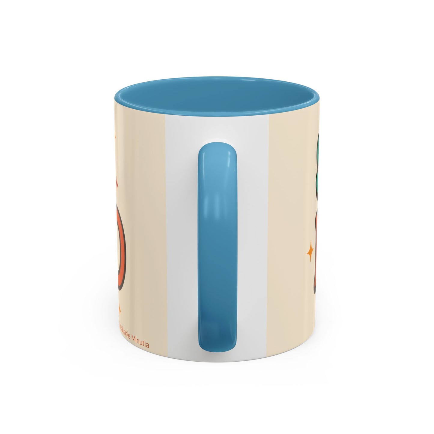 Study Fuel Color Accent Mug (11oz/15oz) – Retro Teacher/Student Coffee Cup • Back to School • Durable Ceramic