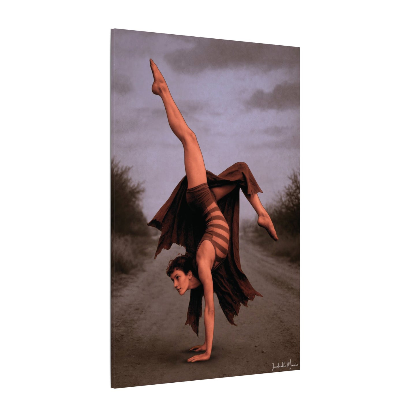 The Acrobat – Matte Canvas Print (Gallery-Wrapped) 0.75" – Vintage Circus-Inspired Canvas Wall Art