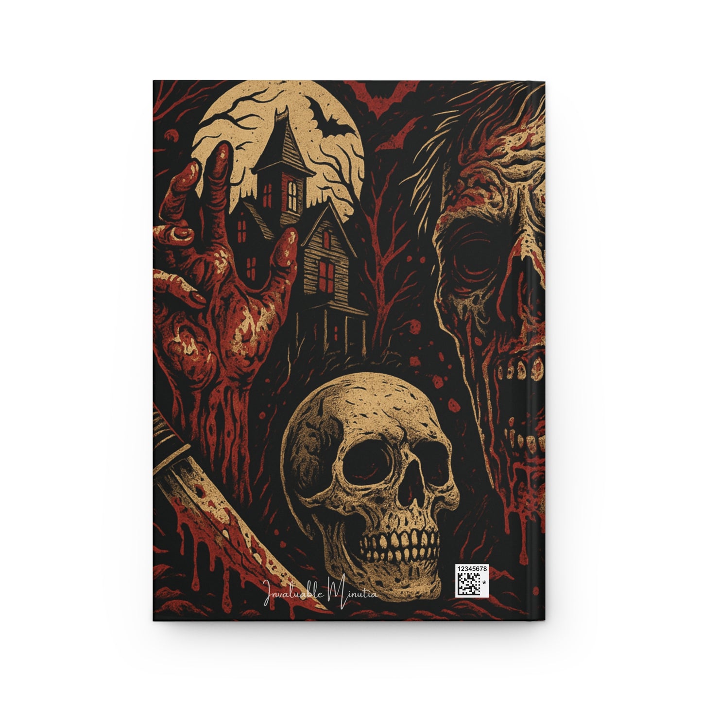 Hardcover Journal – Horror, Creepy Zombie, Ghosts & Graveyard Art | Matte Composition Notebook
