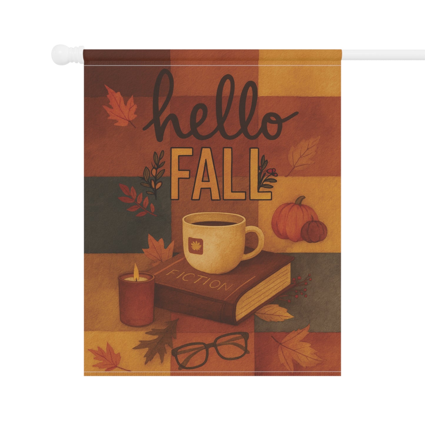 Hello Fall Flag – Cozy Autumn Garden Banner & House Flag | Boutique Fall Porch Décor