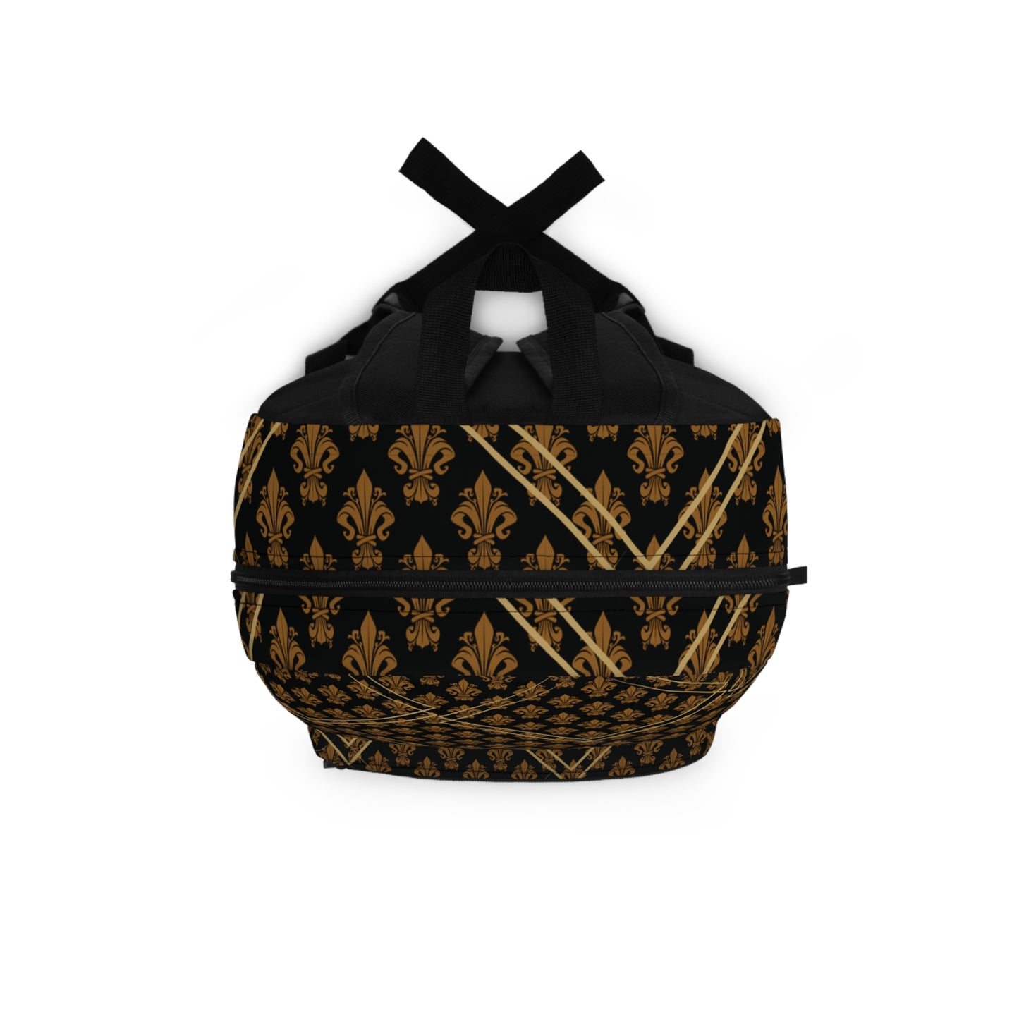 Luxury Fleur-de-Lis Pattern All Over Print Backpack - Durable, Stylish, and Waterproof