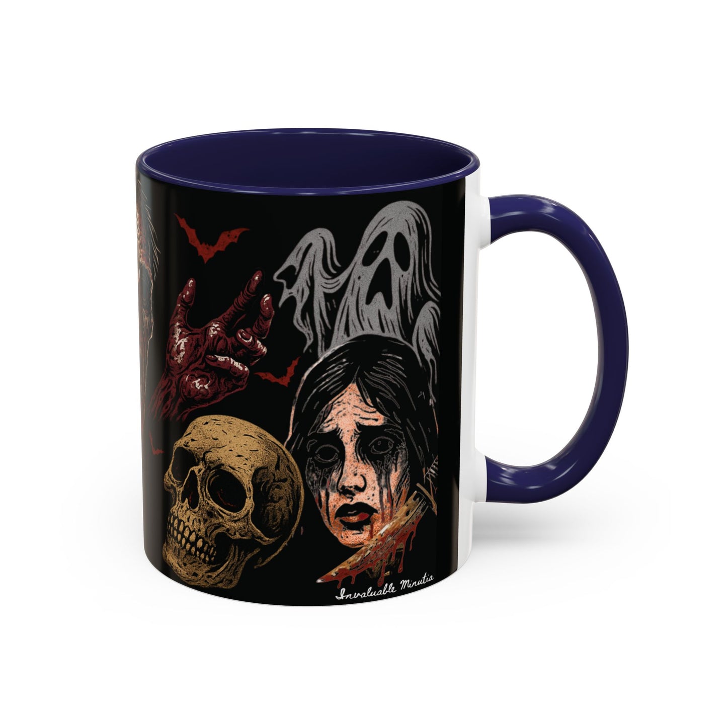 Horror Coffee Mug – Zombie Graveyard Halloween Design – 11oz & 15oz Ceramic – Creepy Goth Kitchen Decor