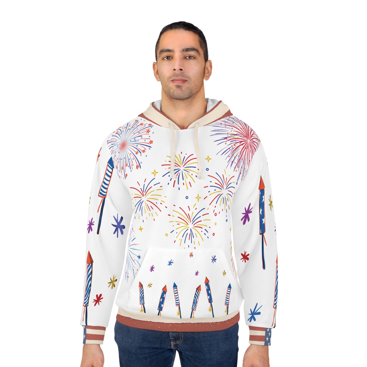 4th of July Fireworks Unisex Pullover Hoodie β "Light Me Up" Limited Edition