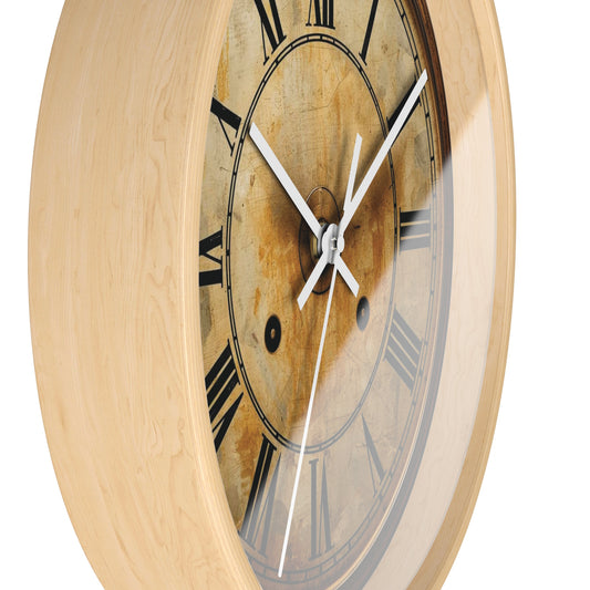 Vintage Roman Numeral Wall Clock – Antique Style 10" Round Decor