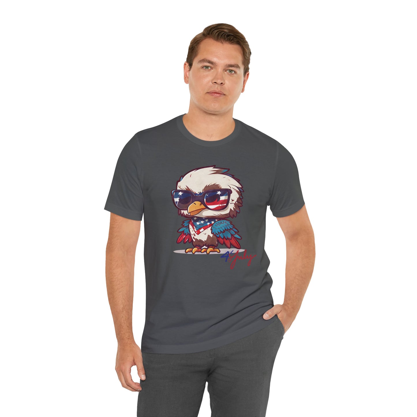 Cool Patriot Eagle Tee β Unisex Bella+Canvas Jersey - 4th of July T-shirt
