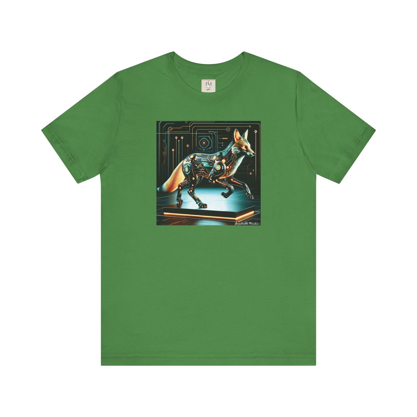 Futuristic Cybernetic Fox Graphic Tee - Unisex Jersey Short Sleeve T-Shirt