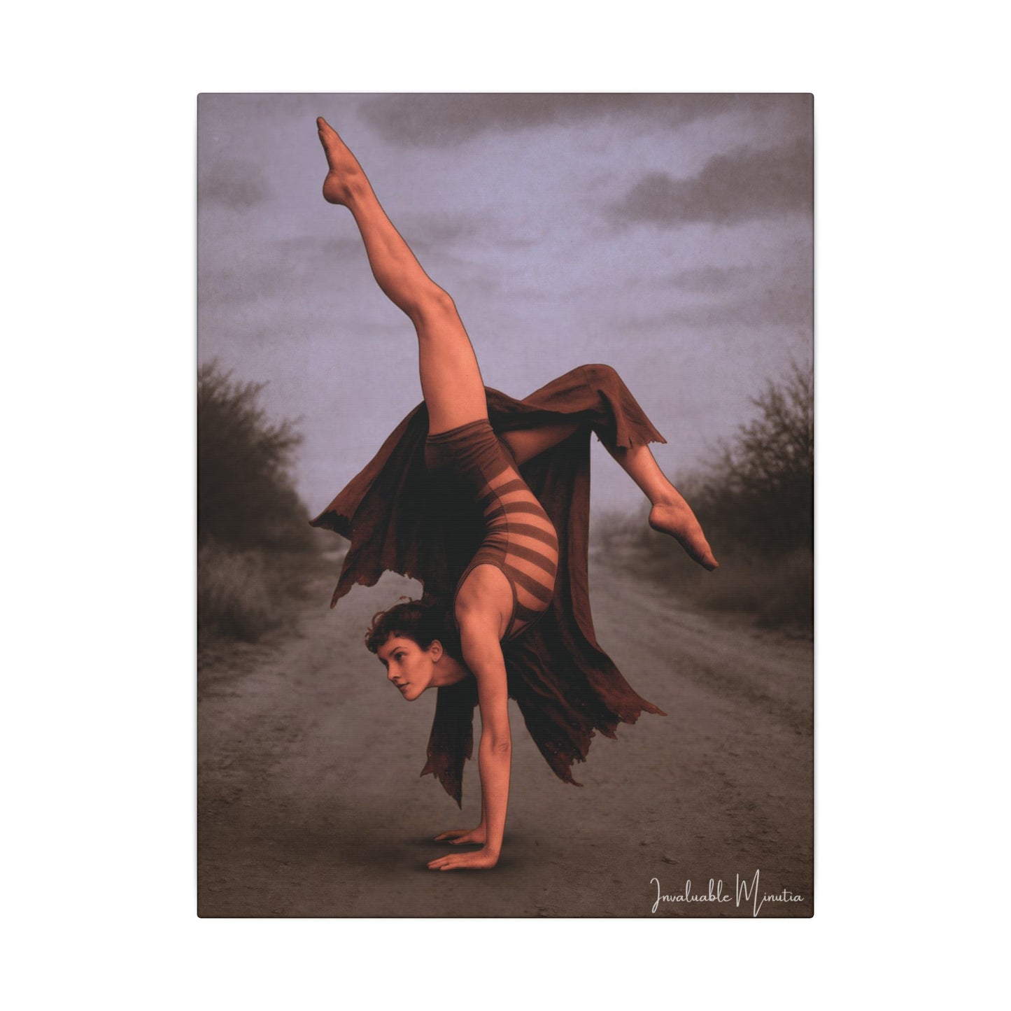 The Acrobat – Matte Canvas Print (Gallery-Wrapped) 0.75" – Vintage Circus-Inspired Canvas Wall Art