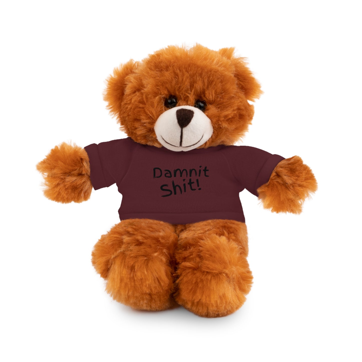 8" Funny Stuffed Animal Gift for Adults, Cute Plush Toy, Humor Bear, Sarcastic Gifts, Quirky Decor, Comfort Toy with Quote