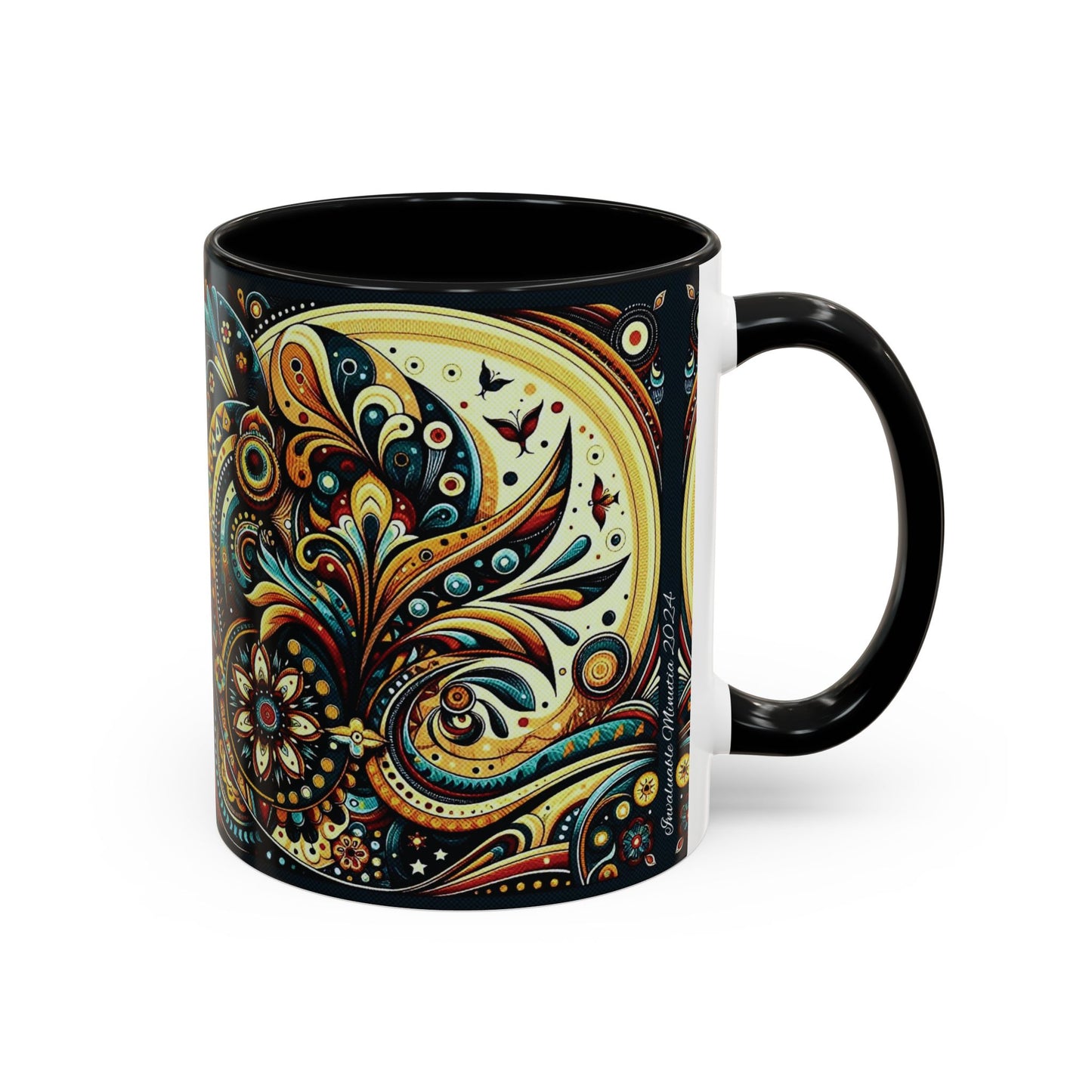 βοΈ Accent Coffee Mug (11, 15oz) β Beautiful Boho Style Graphic πΏ