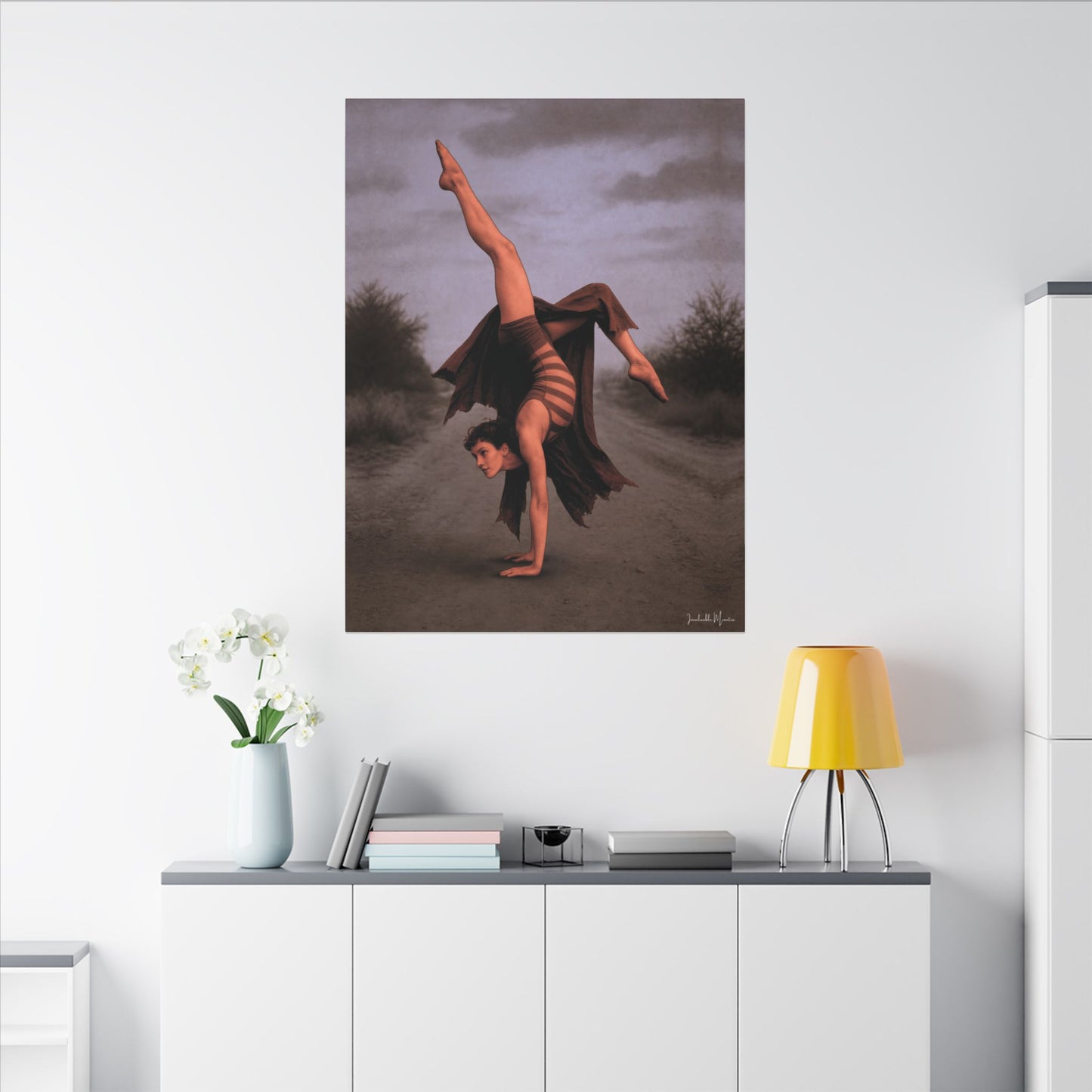 The Acrobat – Matte Canvas Print (Gallery-Wrapped) 0.75" – Vintage Circus-Inspired Canvas Wall Art