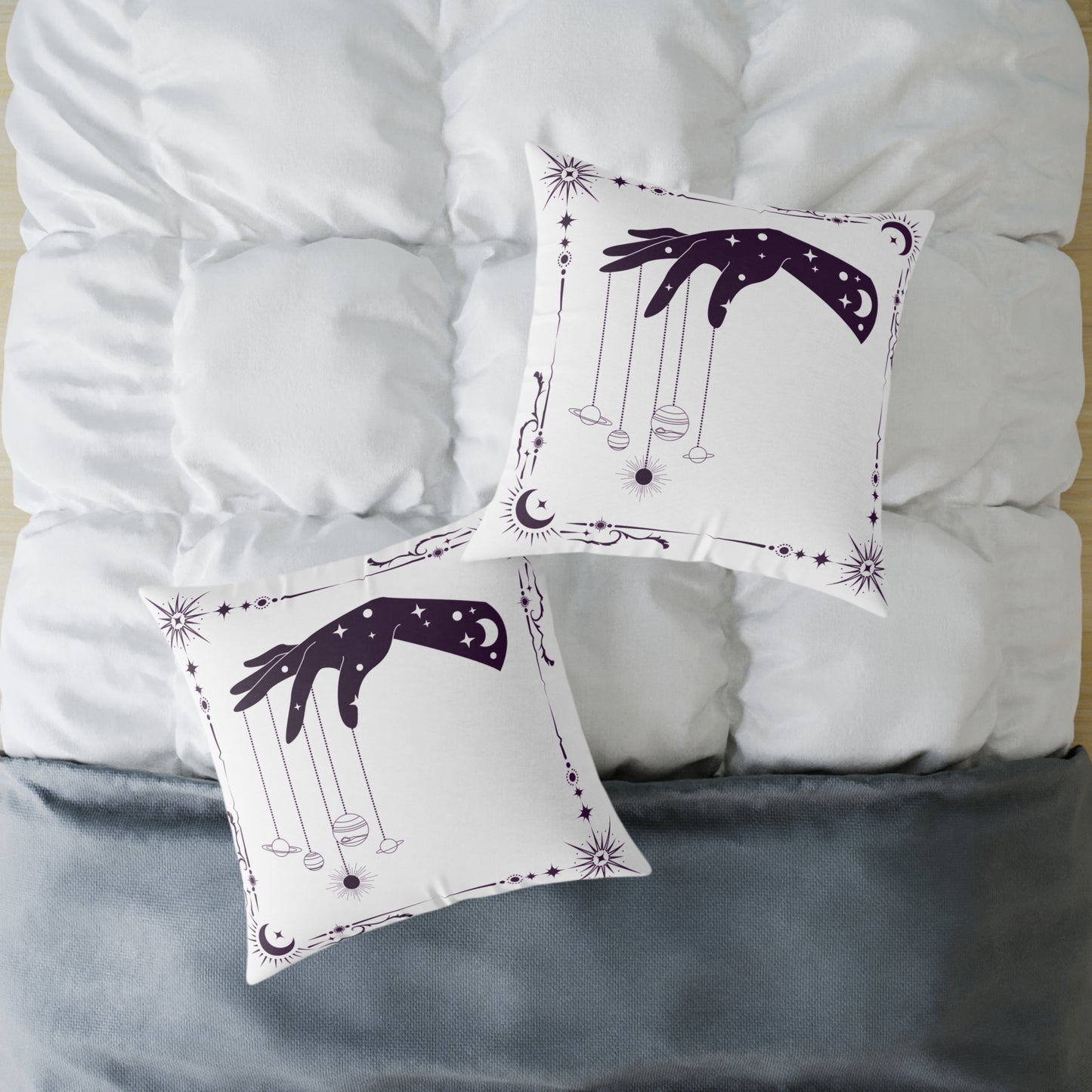 Celestial Hand Poly Canvas Pillow - Astrological Home Decor