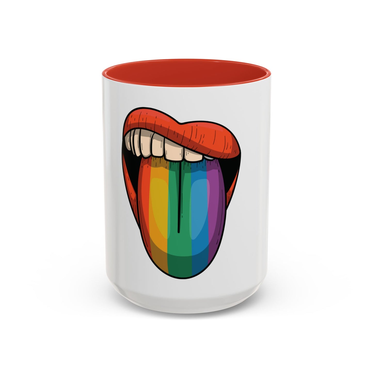 π₯π Pride Tongue Ceramic Mug β Rainbow Tongue Vibes πβ¨