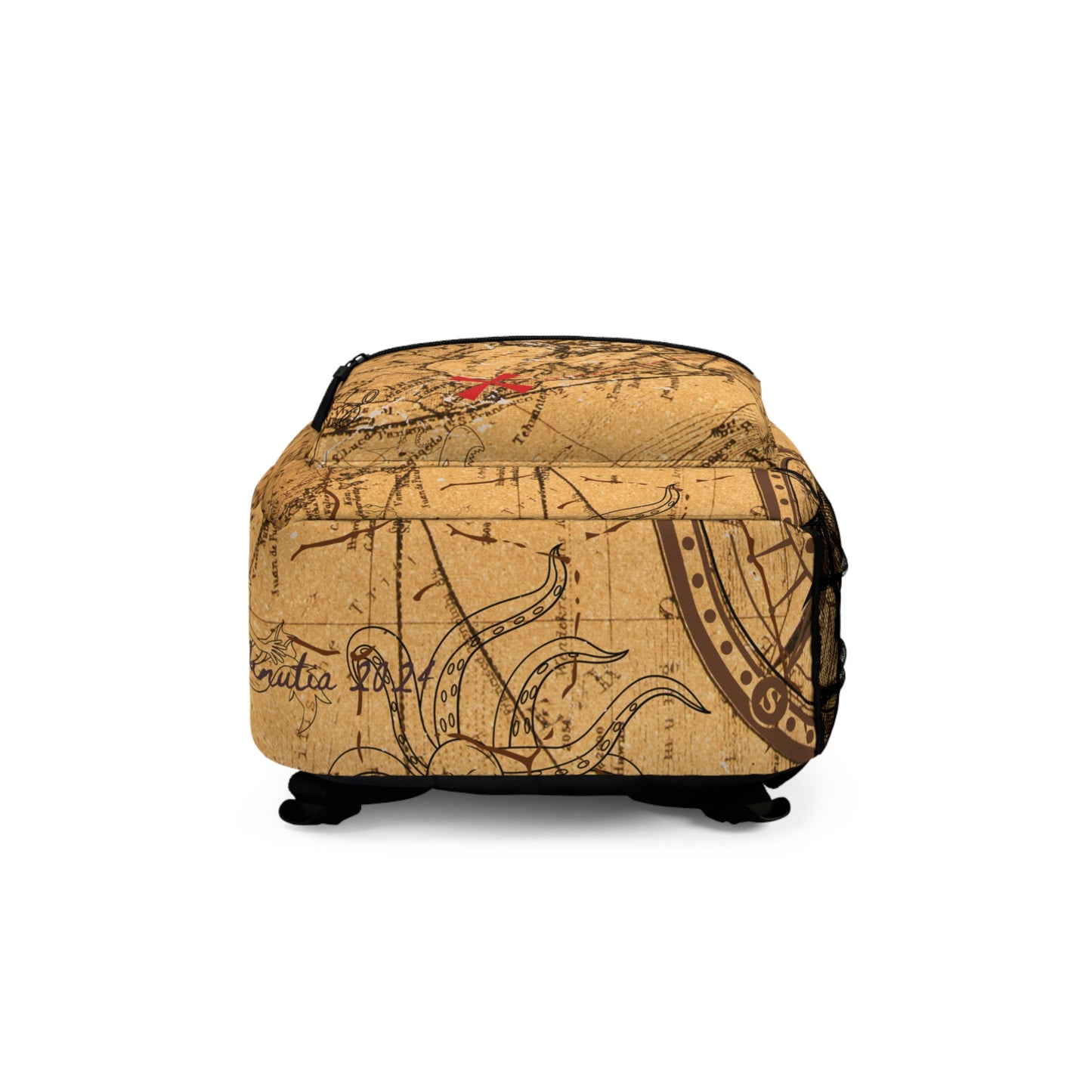 “Old World Explorer” – Vintage Map Backpack