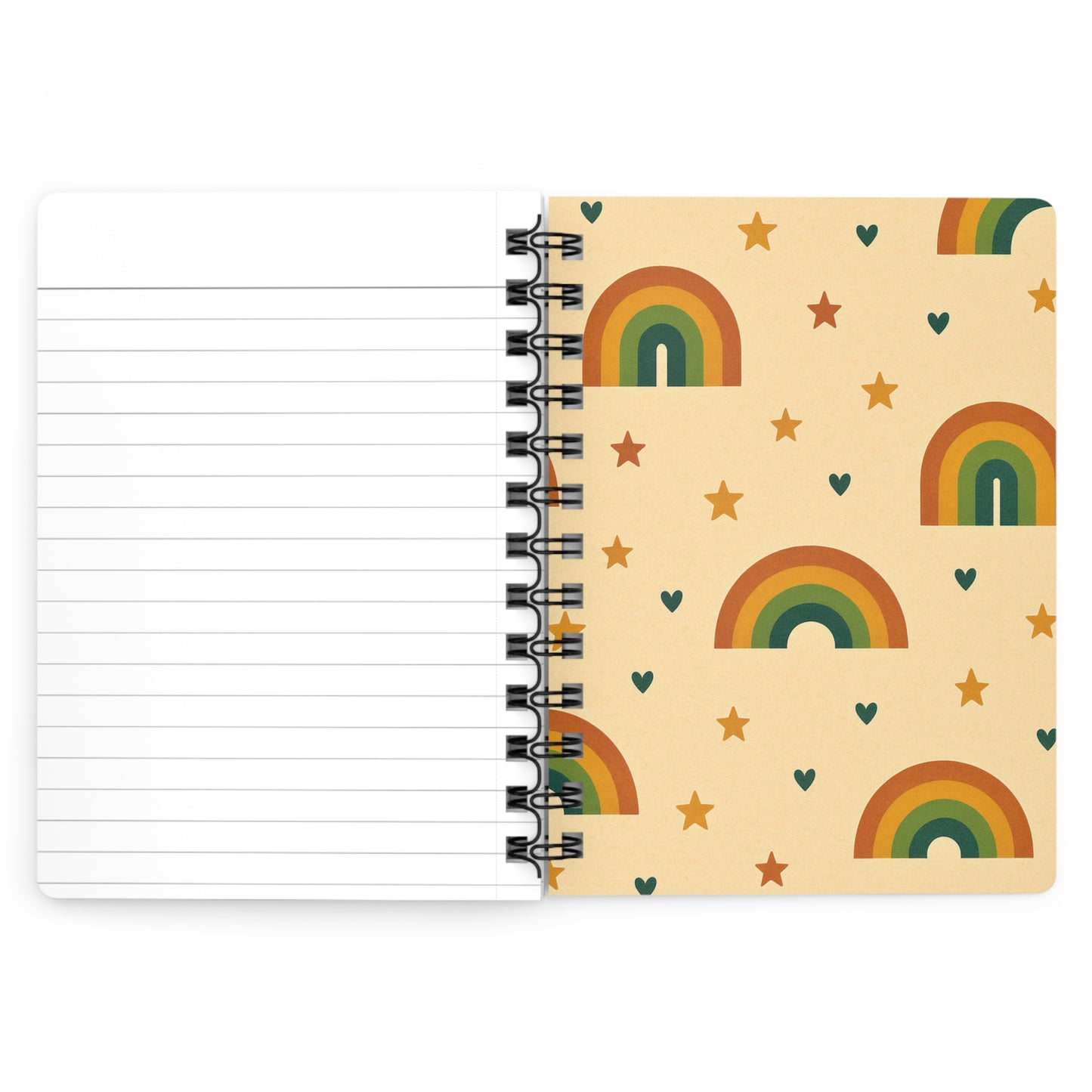 Teacher Mode Spiral Notebook โ Retro Rainbow Teacher Gift โ All Day Every Day โ Back to School Journal โ Cute Teacher Stationery
