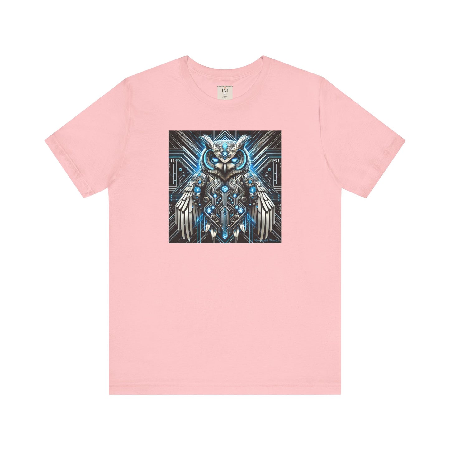 Mystical Cybernetic Owl Graphic Tee - Unisex Tch Short Sleeve T-Shirt