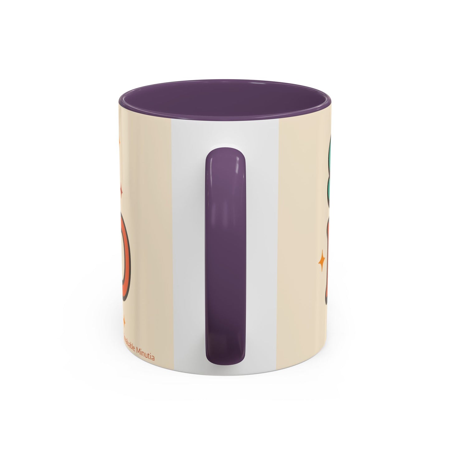 Study Fuel Color Accent Mug (11oz/15oz) – Retro Teacher/Student Coffee Cup • Back to School • Durable Ceramic
