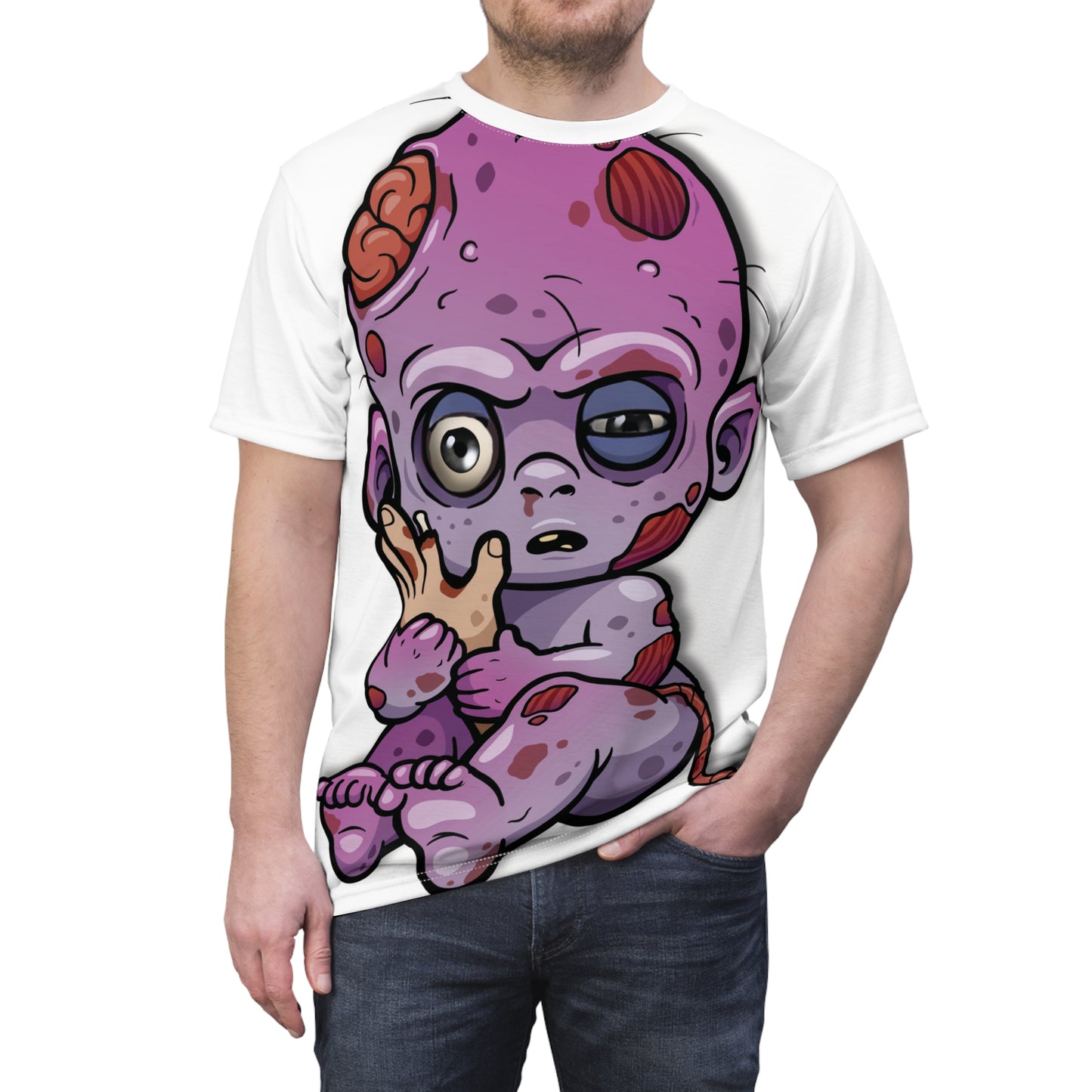 π§ββοΈ Undead Baby β AOP Unisex Tee - All-Over Print Tee β Halloween, funny tshirt