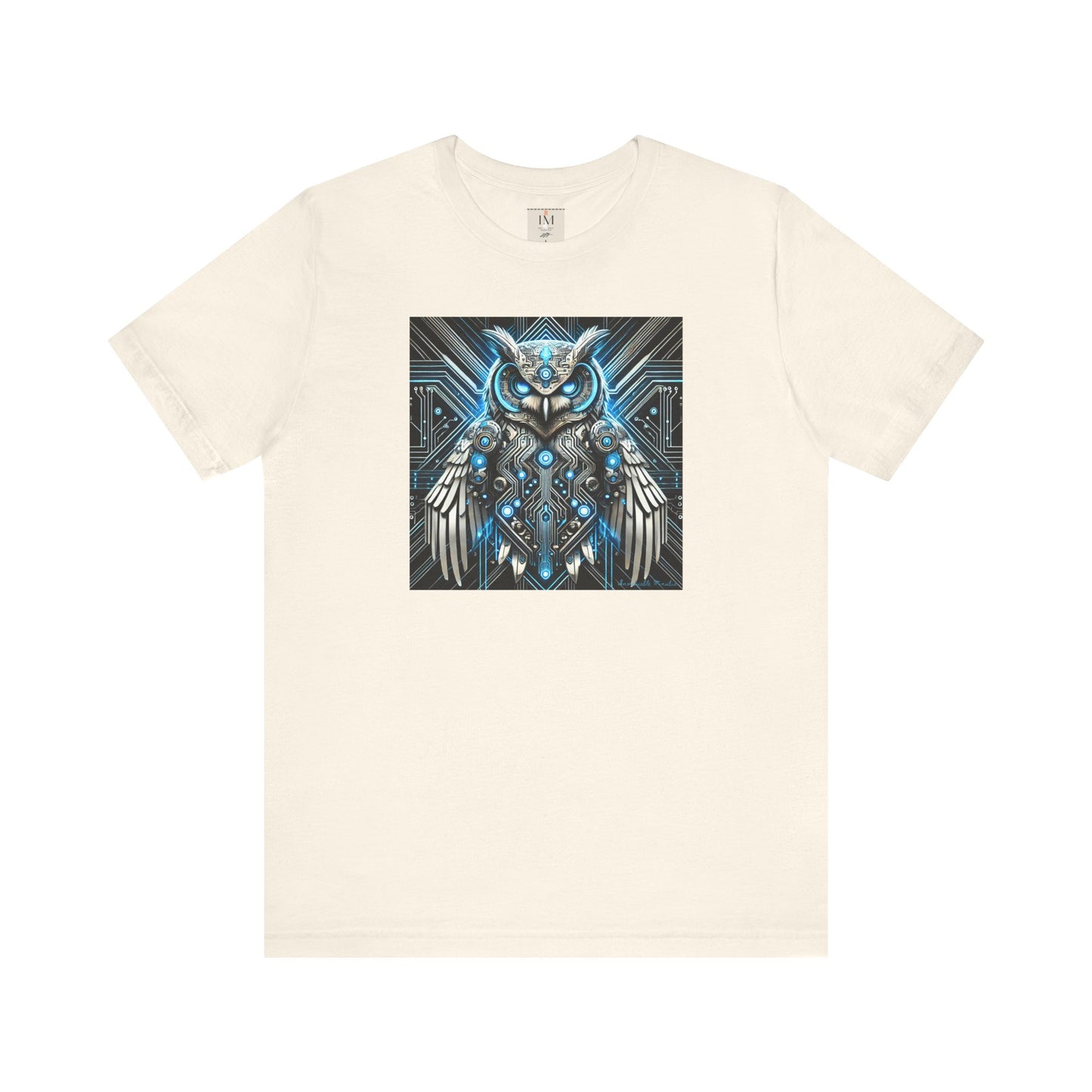 Mystical Cybernetic Owl Graphic Tee - Unisex Tch Short Sleeve T-Shirt