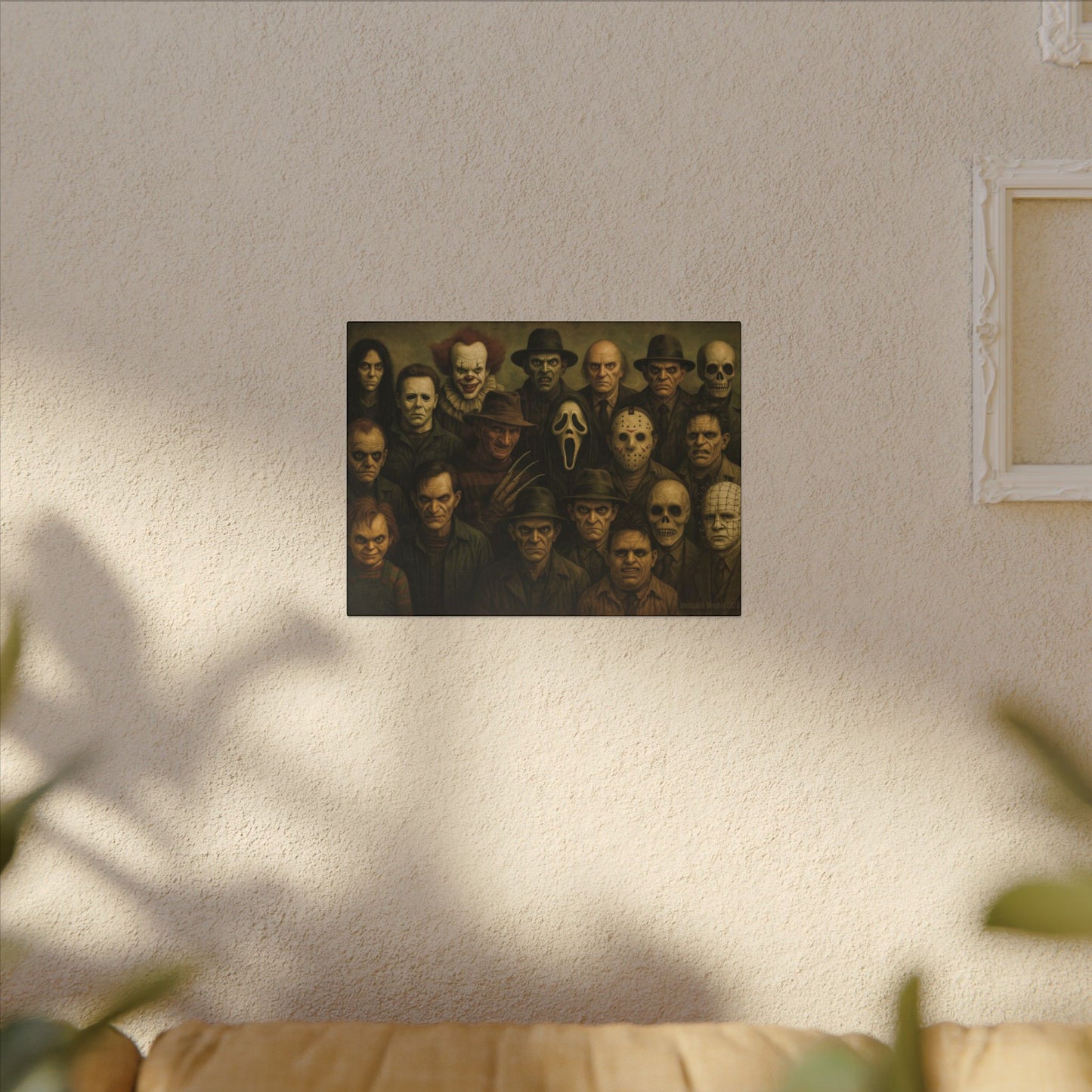 "The Crew" β Horror Legends Matte Canvas Print