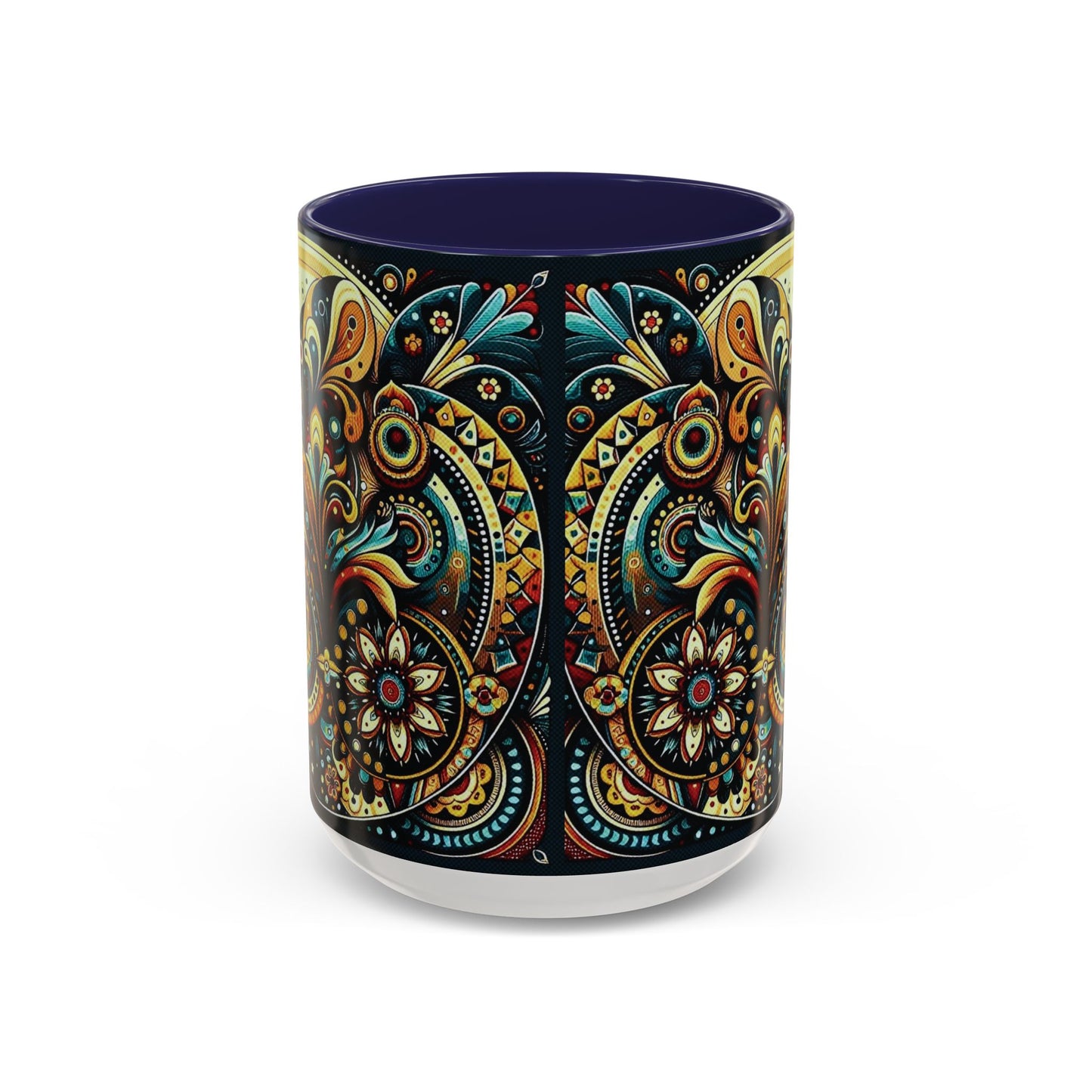 βοΈ Accent Coffee Mug (11, 15oz) β Beautiful Boho Style Graphic πΏ