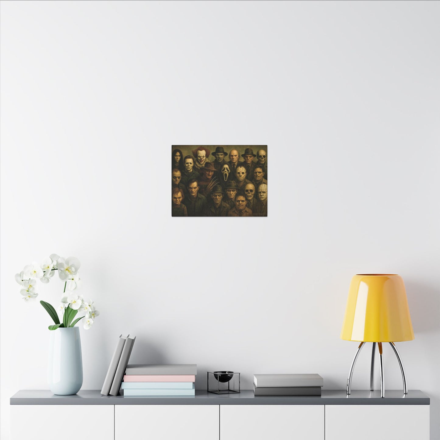 "The Crew" β Horror Legends Matte Canvas Print