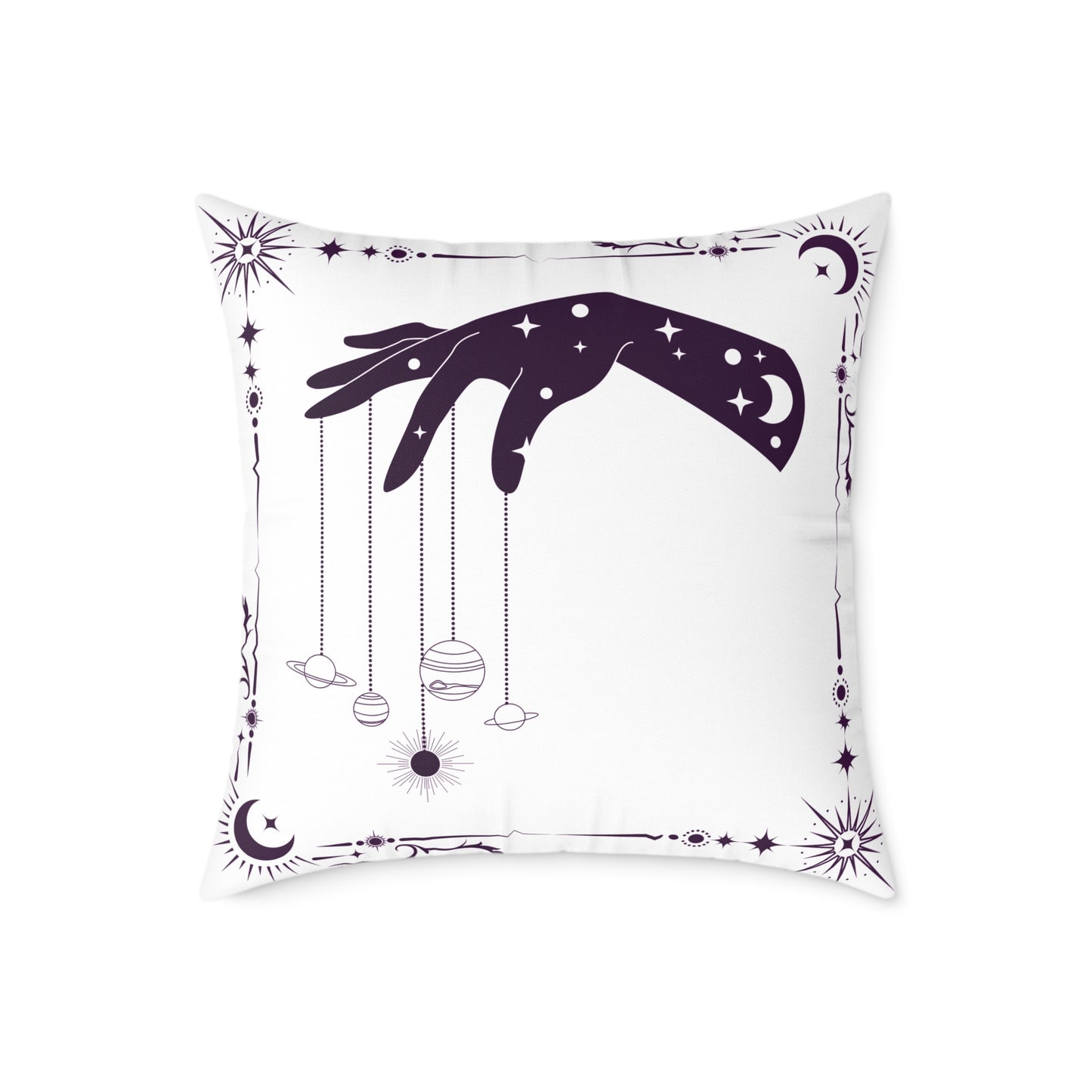 Celestial Hand Poly Canvas Pillow - Astrological Home Decor