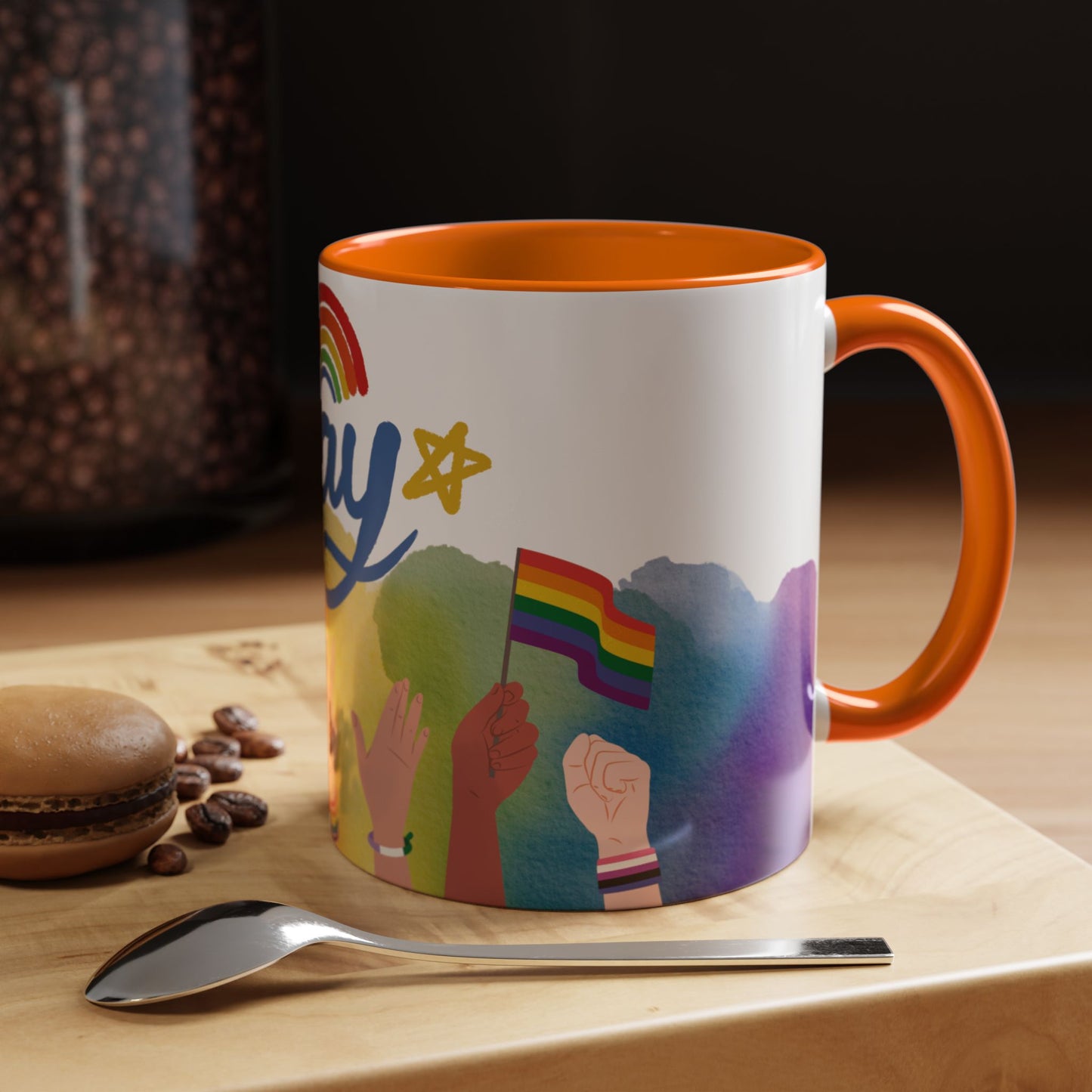 Bold Pride Accent Mug | Fun LGBTQ+ Gift | 11oz & 15oz Options