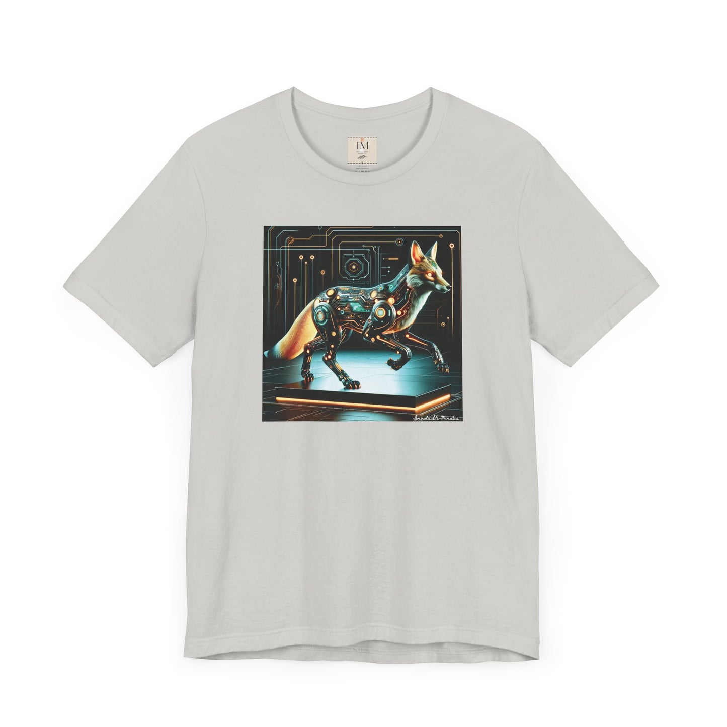 Futuristic Cybernetic Fox Graphic Tee - Unisex Jersey Short Sleeve T-Shirt